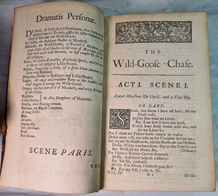 The Works Of Francis Beaumont And John Fletcher, 7 Volumes, Printed 1711.