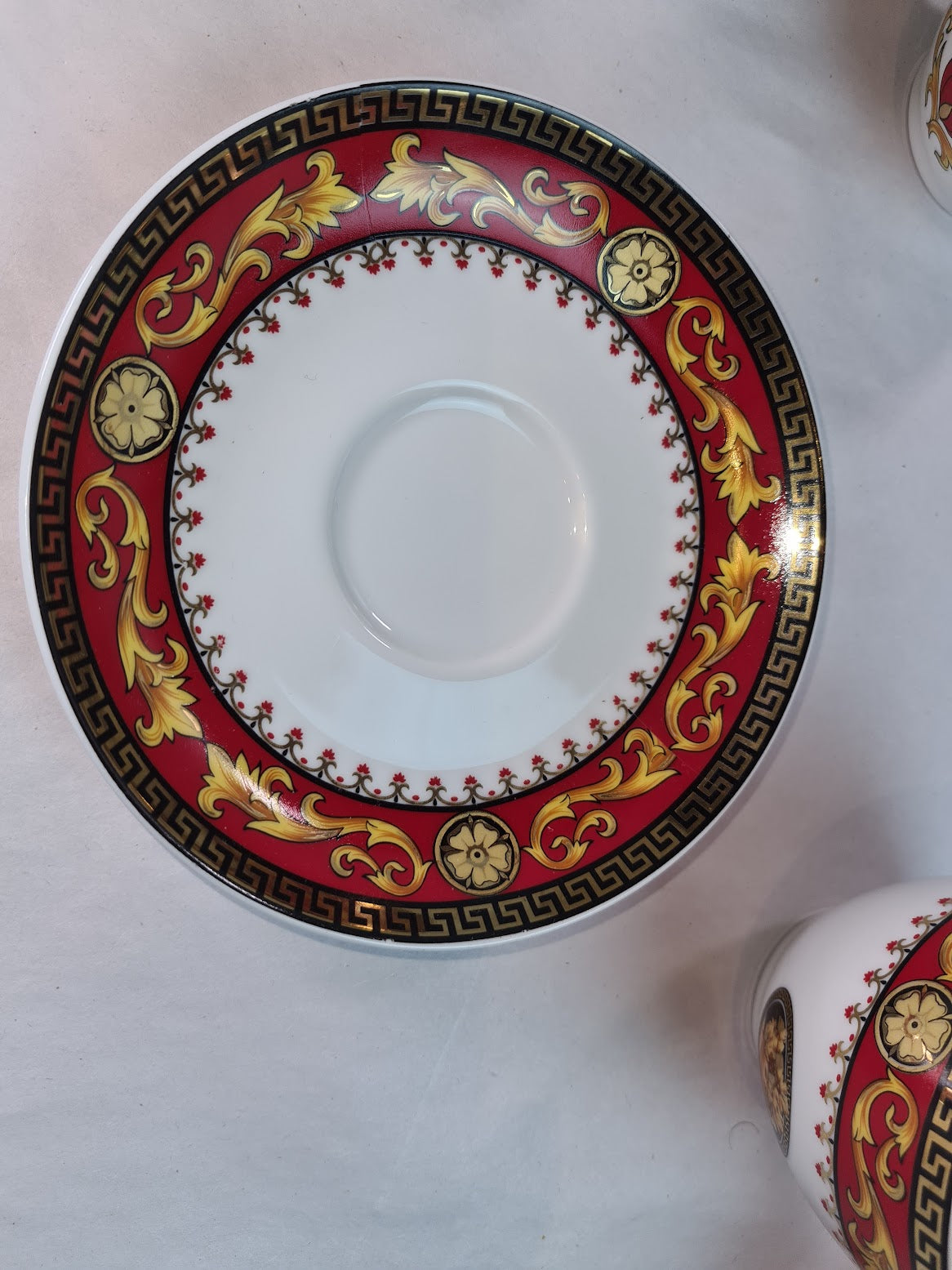 Beautiful Unused Italian T. Limoges Depos Porcelain Tea-Coffee Set for 12.