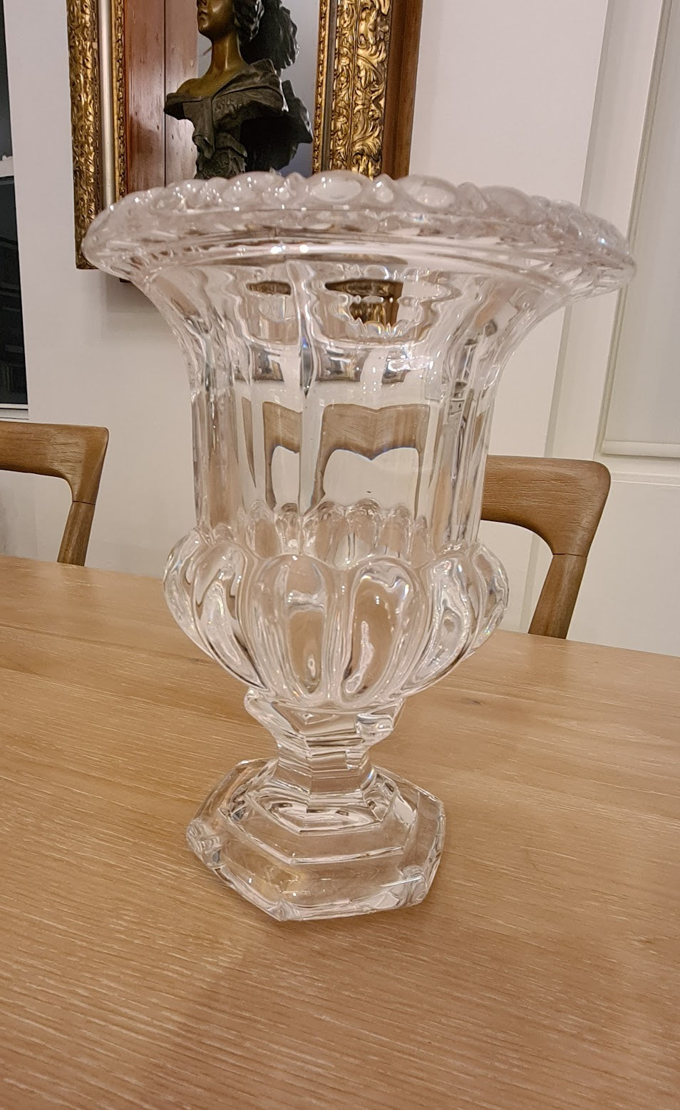 Incredible Antique French Crystal Urn