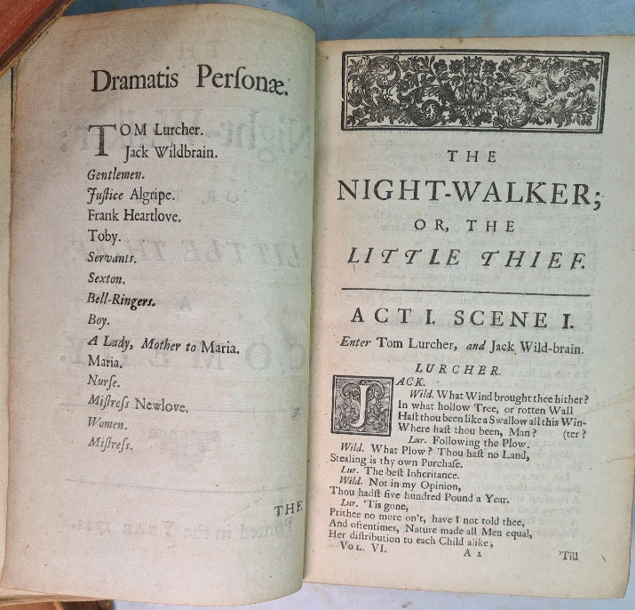 The Works Of Francis Beaumont And John Fletcher, 7 Volumes, Printed 1711.