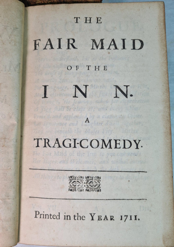 The Works Of Francis Beaumont And John Fletcher, 7 Volumes, Printed 1711.
