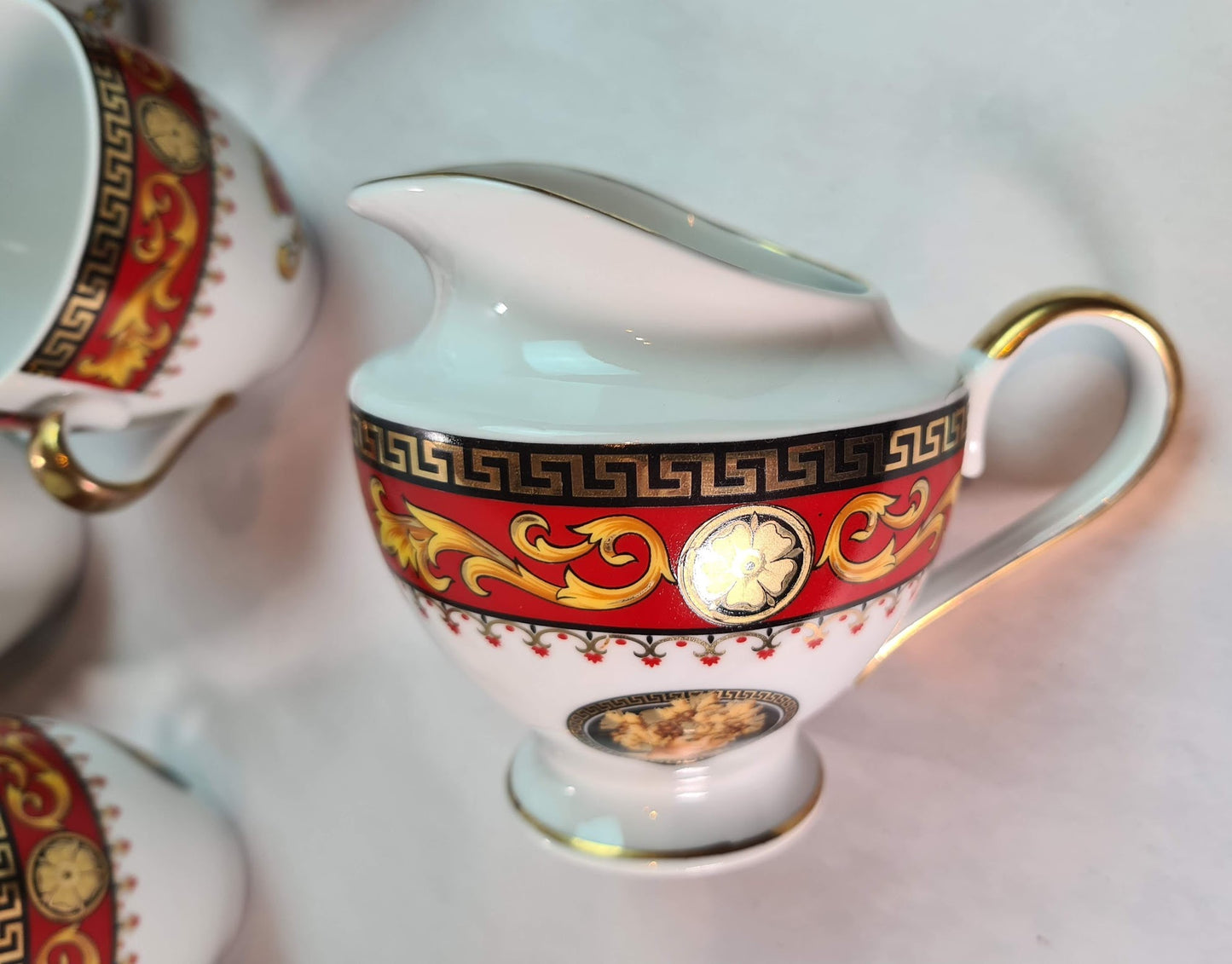 Beautiful Unused Italian T. Limoges Depos Porcelain Tea-Coffee Set for 12.