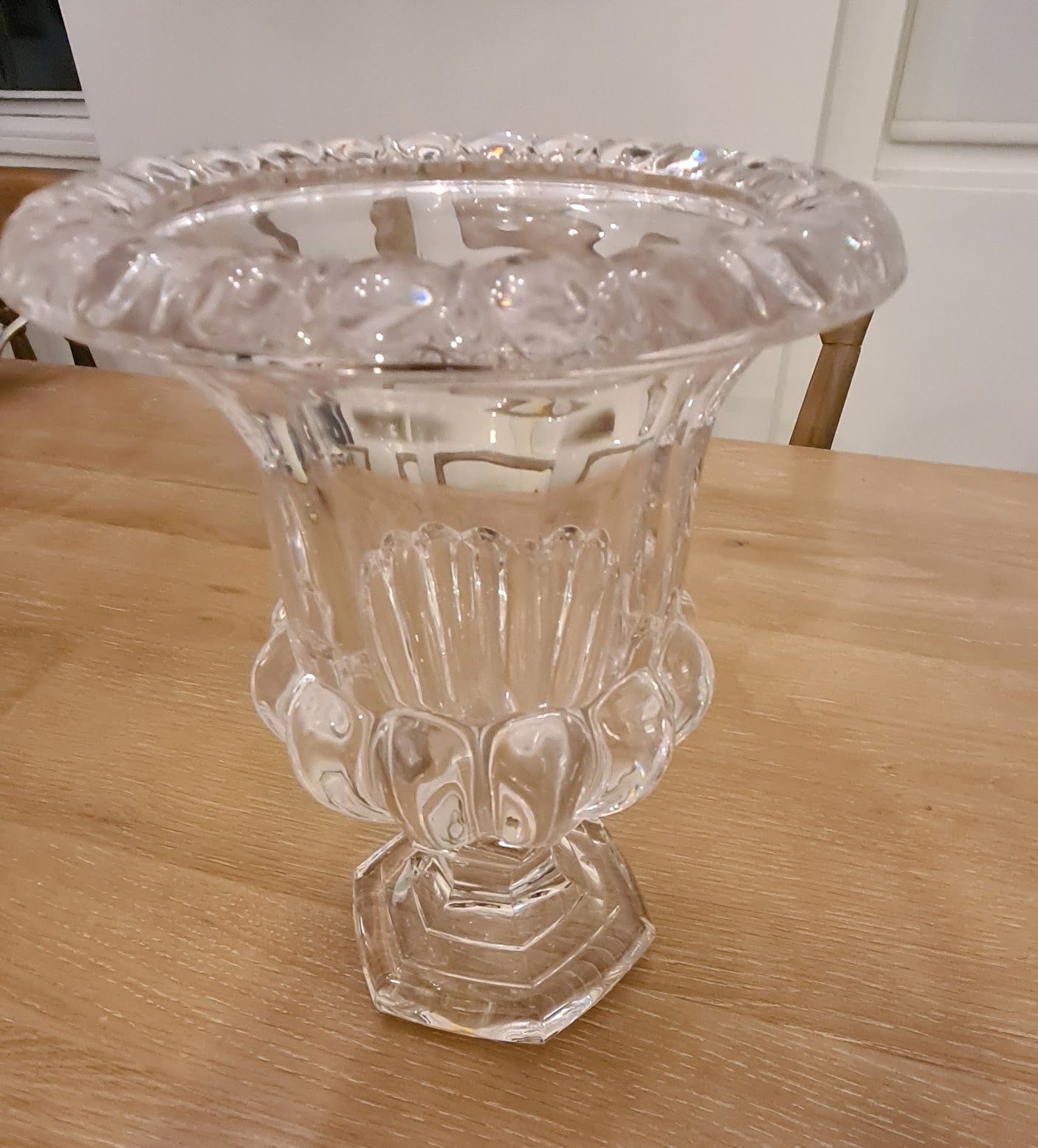 Incredible Antique French Crystal Urn
