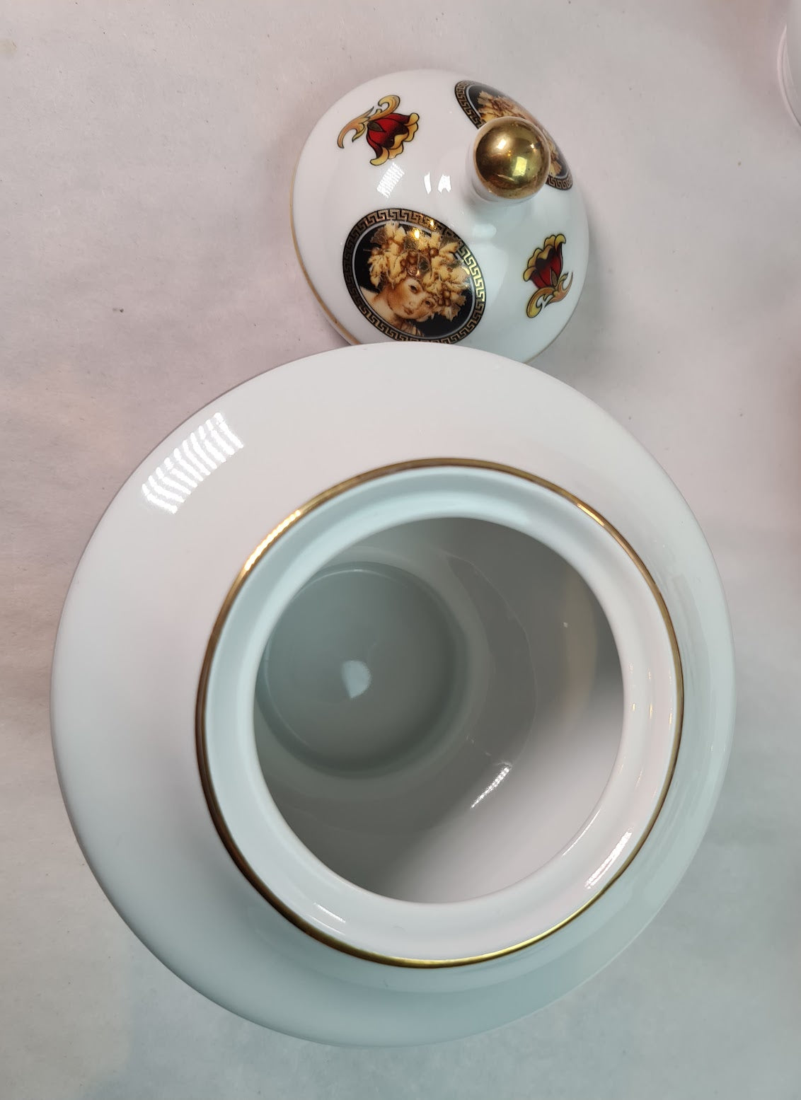 Beautiful Unused Italian T. Limoges Depos Porcelain Tea-Coffee Set for 12.