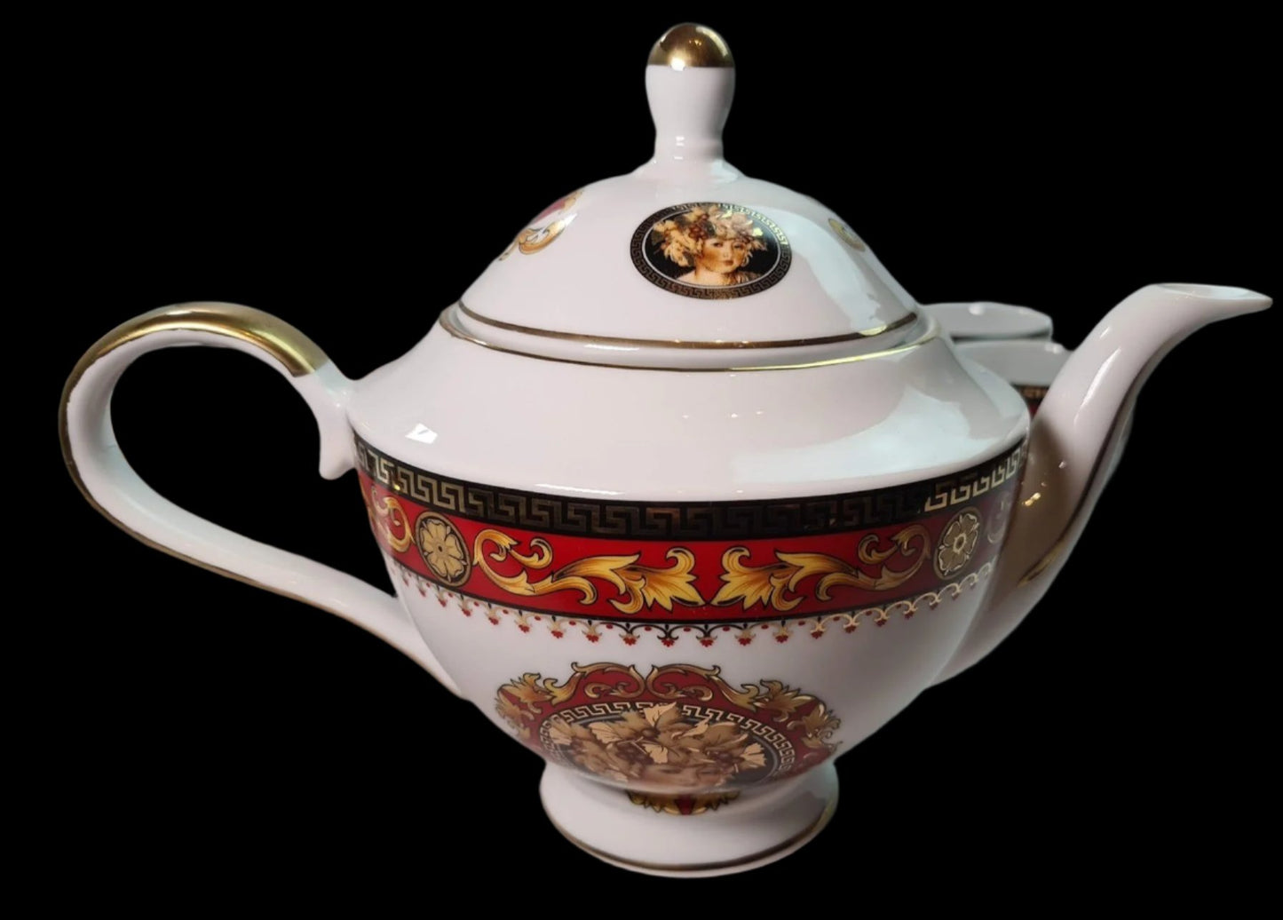 Beautiful Unused Italian T. Limoges Depos Porcelain Tea-Coffee Set for 12.