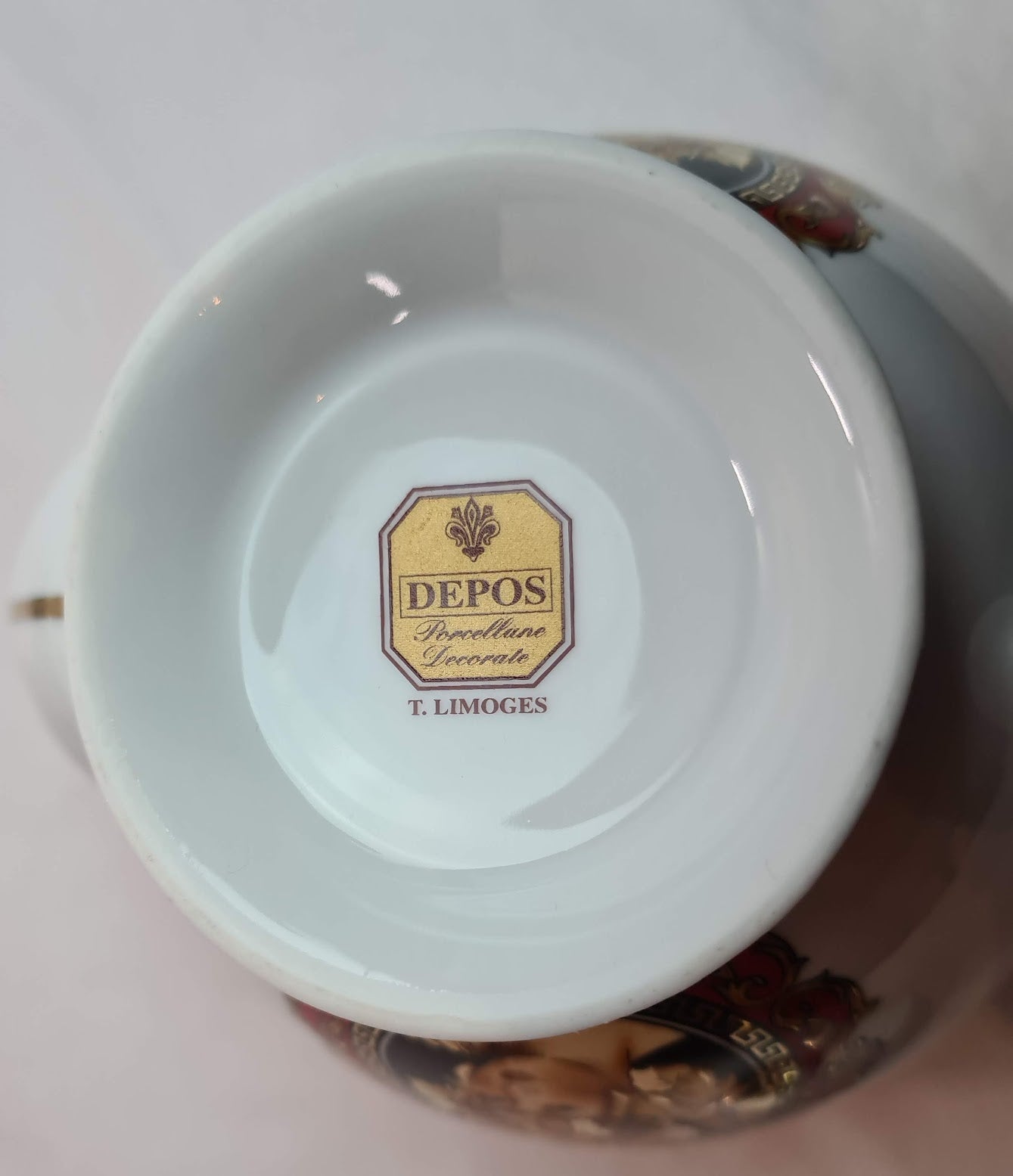 Beautiful Unused Italian T. Limoges Depos Porcelain Tea-Coffee Set for 12.