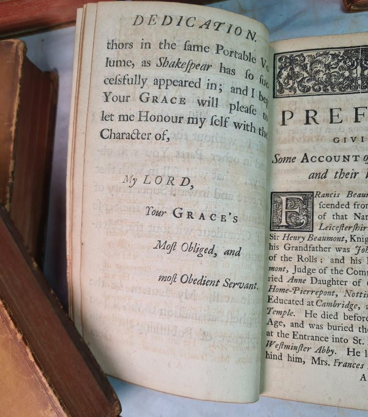 The Works Of Francis Beaumont And John Fletcher, 7 Volumes, Printed 1711.
