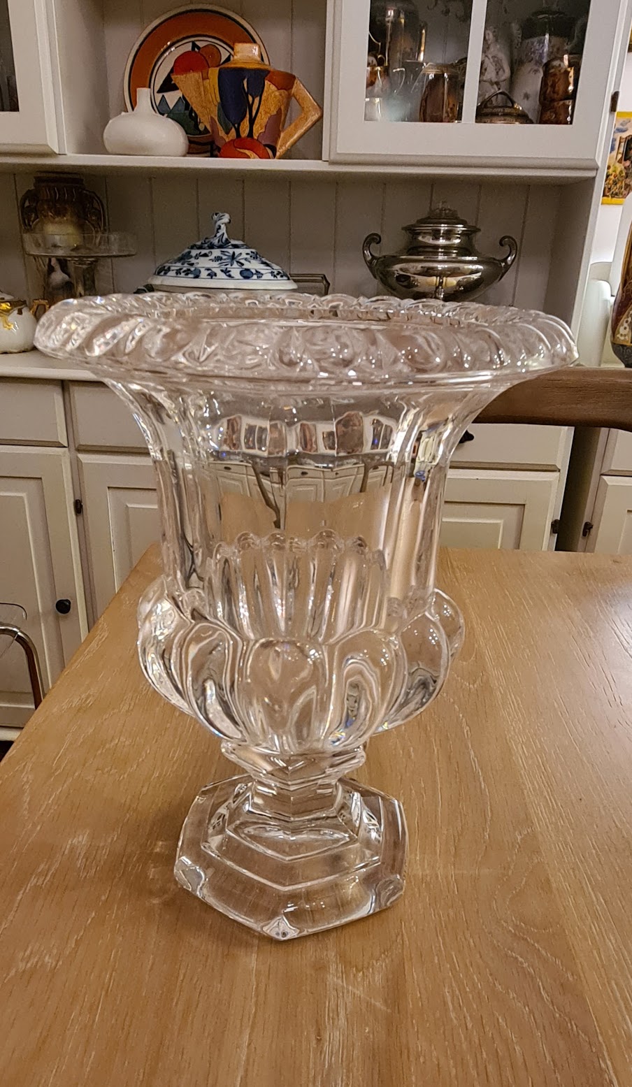 Incredible Antique French Crystal Urn