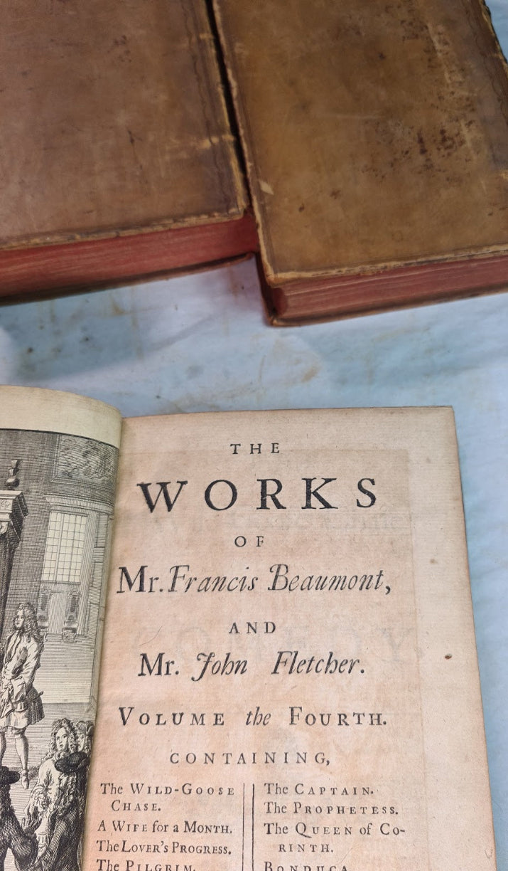 The Works Of Francis Beaumont And John Fletcher, 7 Volumes, Printed 1711.