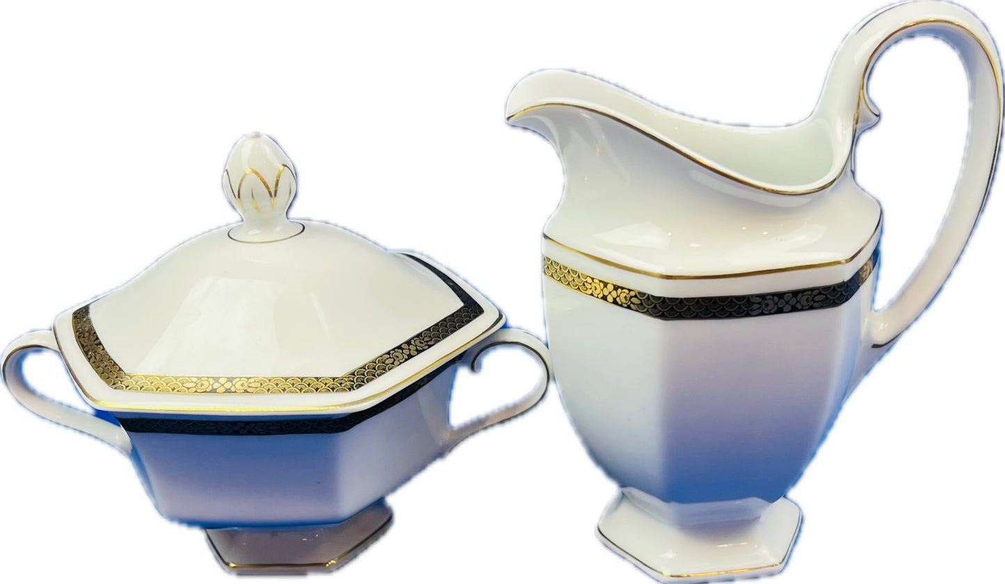 Bavarian Porcelain Sugar & Creamer