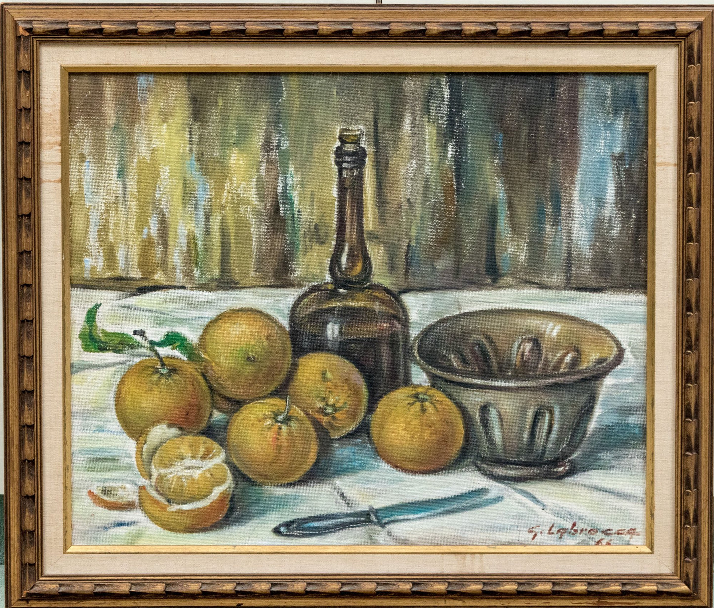 Beautiful Still Life, Oil on Canvas, Signed, c. 1966