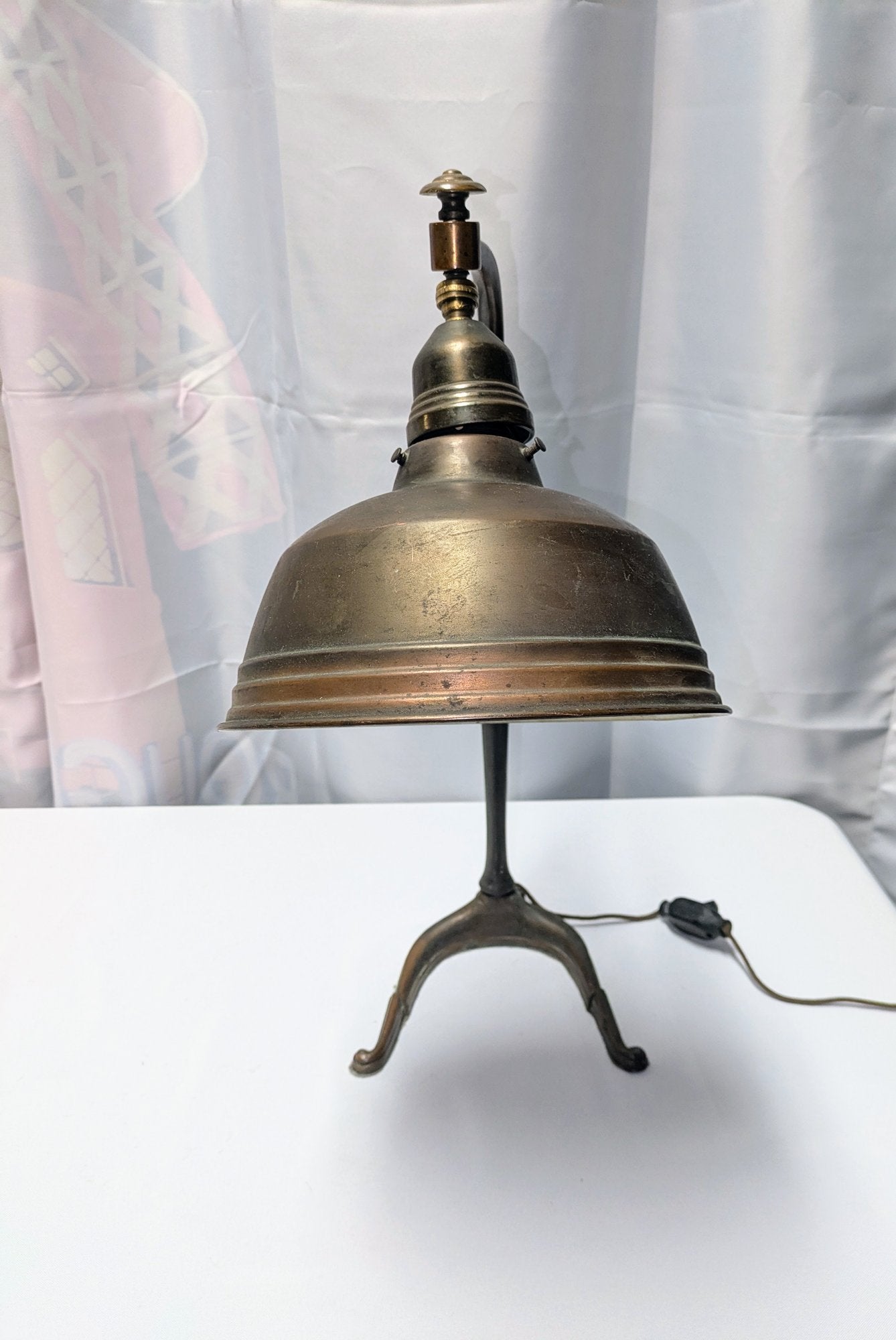 Vintage Jeweler's Copper/Brass & Metal Adjustable Head Lamp