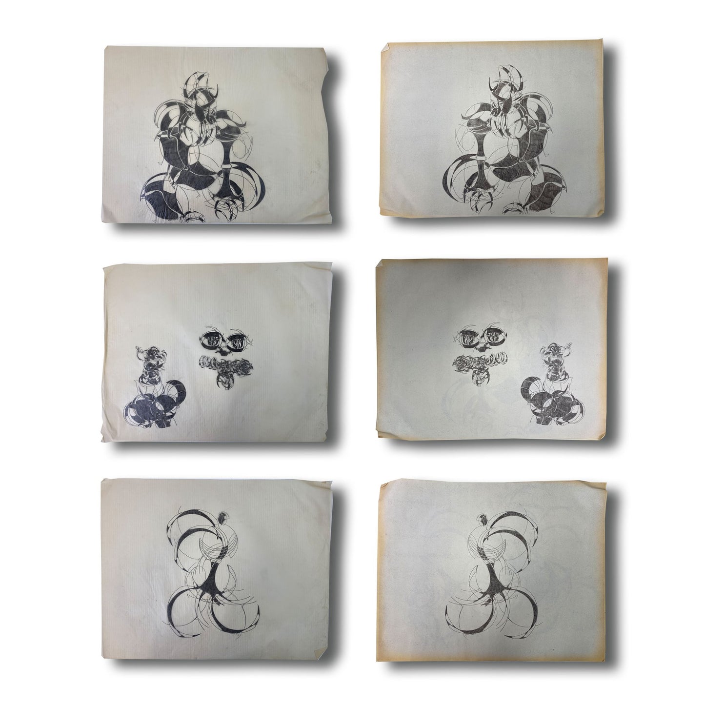 Alton S Tobey - Graphite studies on velum