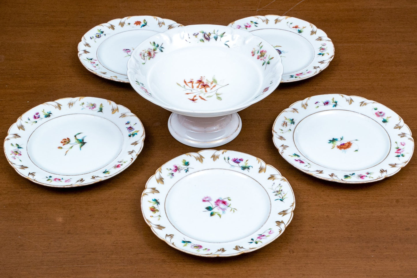 Collection Of Six Pieces Of Antique Paris Porcelain, Late 19th C.
