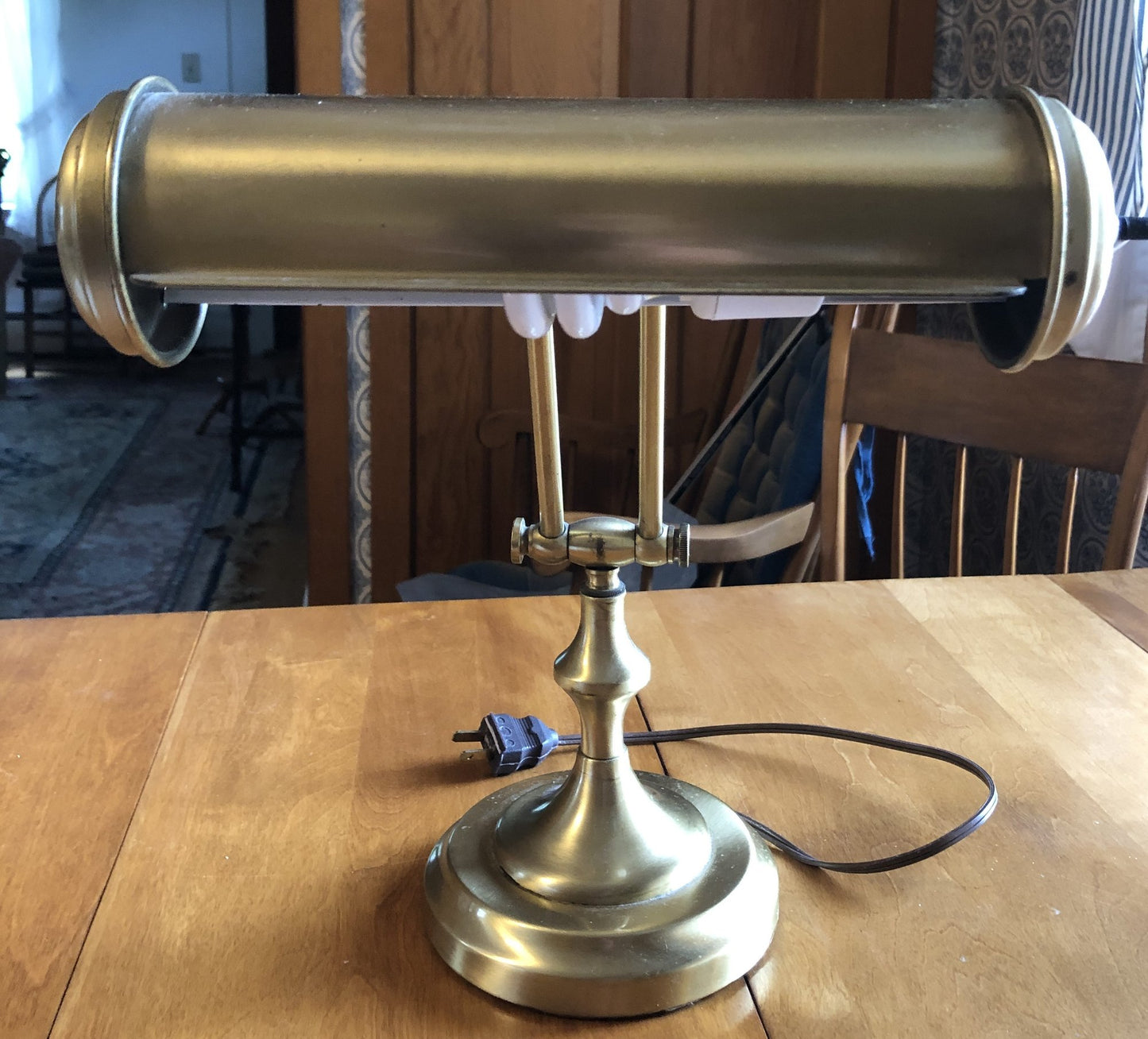 Vintage Brass Adjustable Desk Lamp