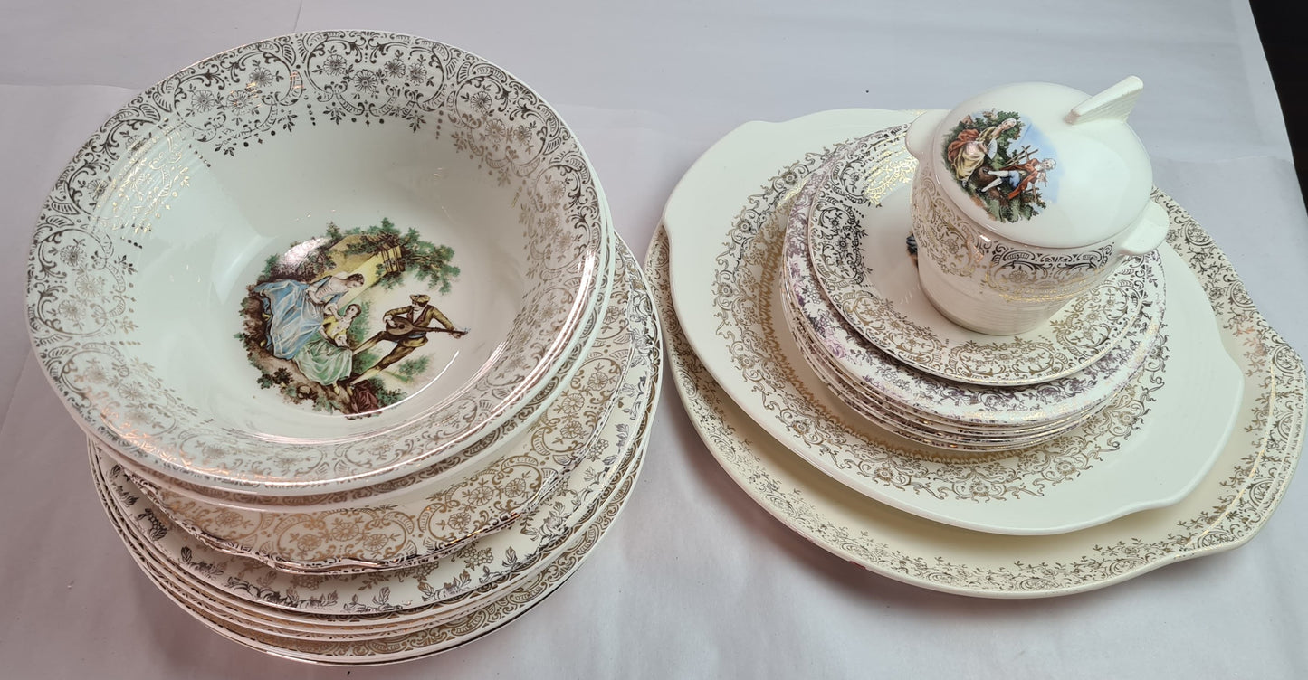 Assortment of Porcelain from AdamAntiques, Homer Laughlin, Triumph American Limoges, Lafayette China, Empire Ware