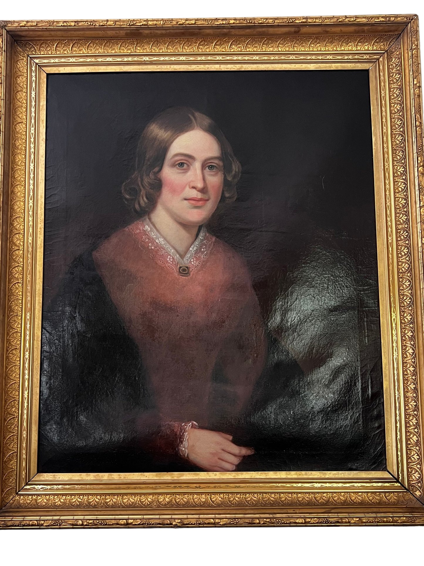 Victorian Portrait of a Woman, oil on canvas
