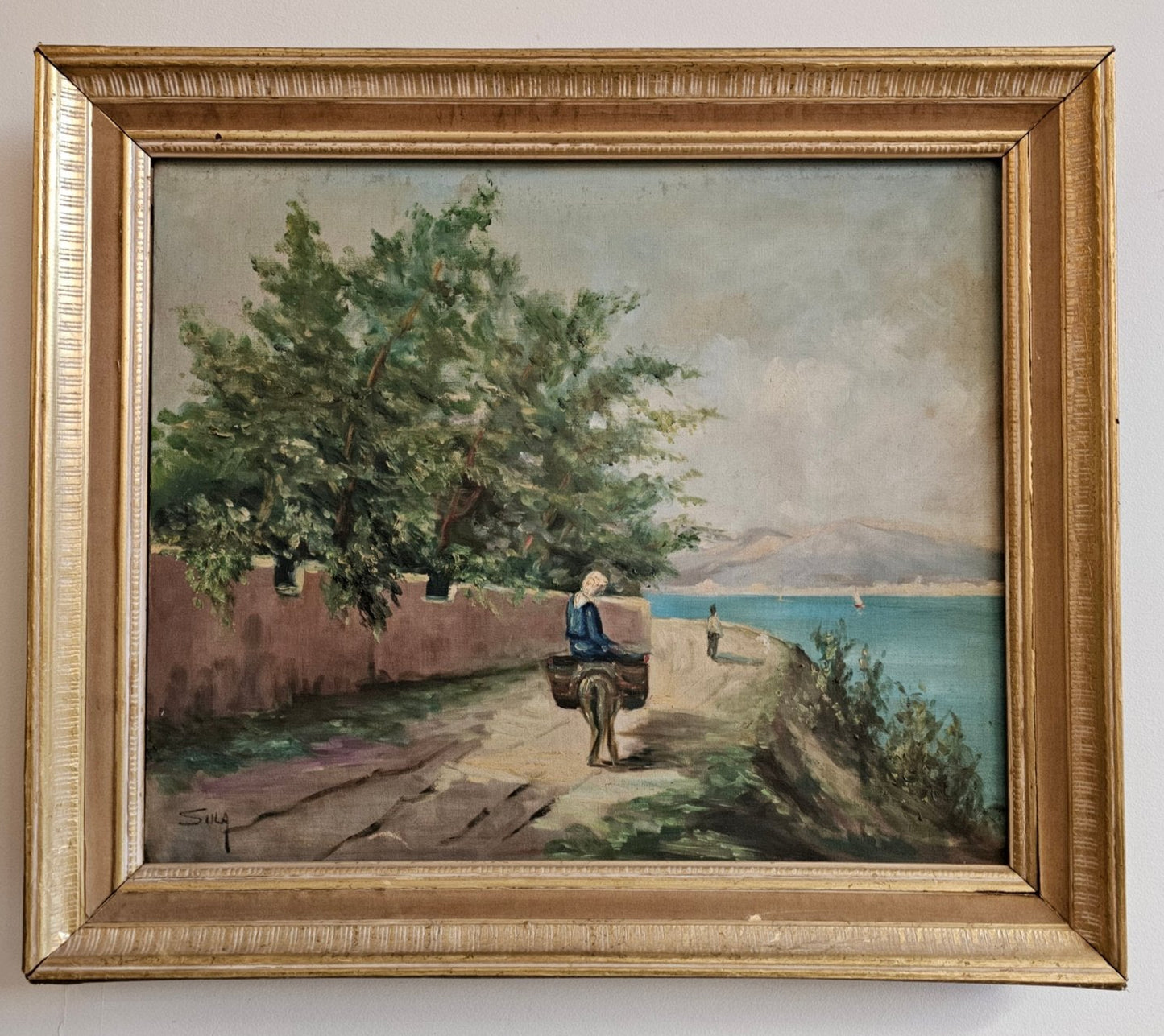 Oil on Canvas, Mid-Century Painting, Signed