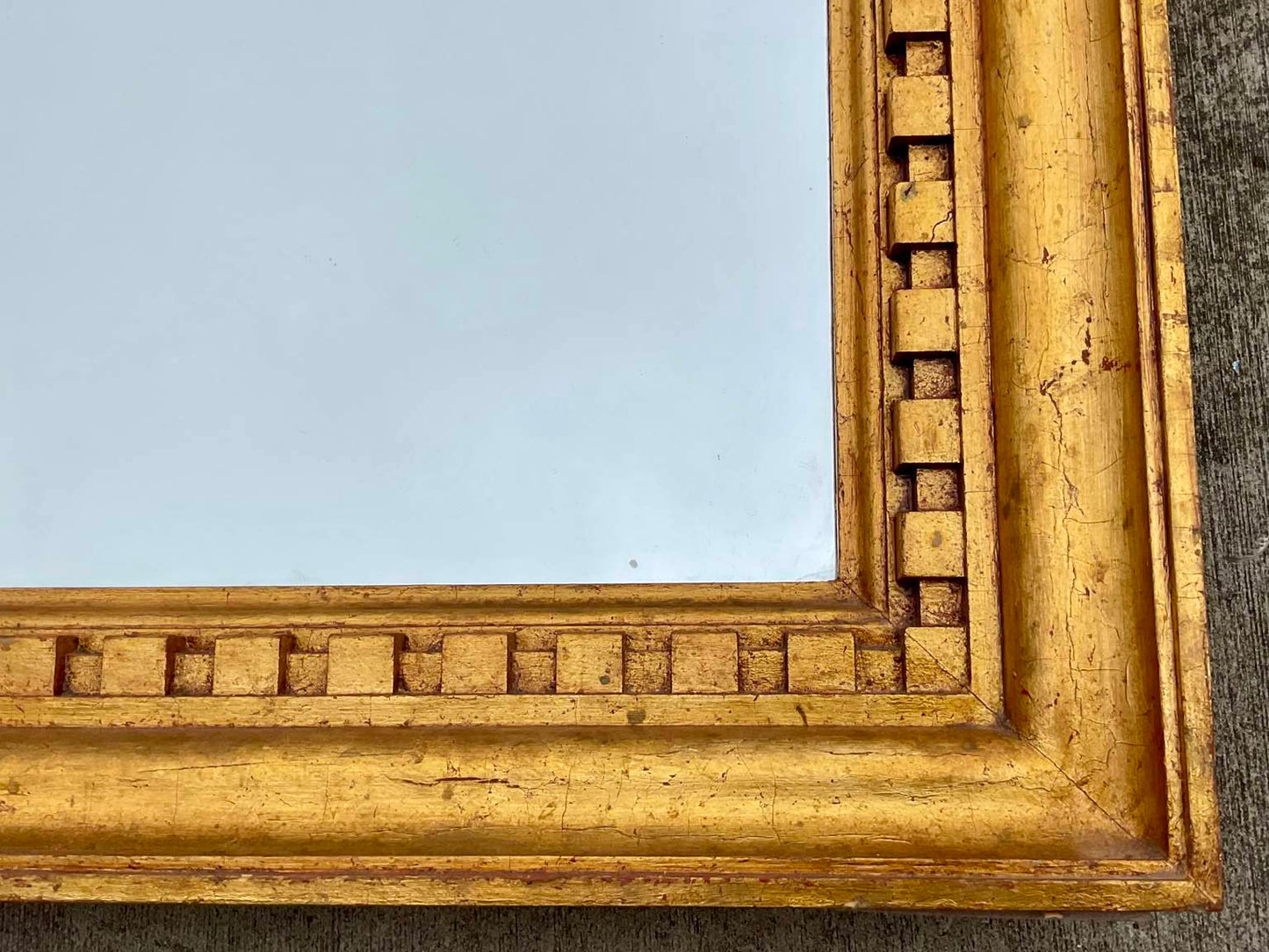 Vertical Standing Gold Wall Mirror