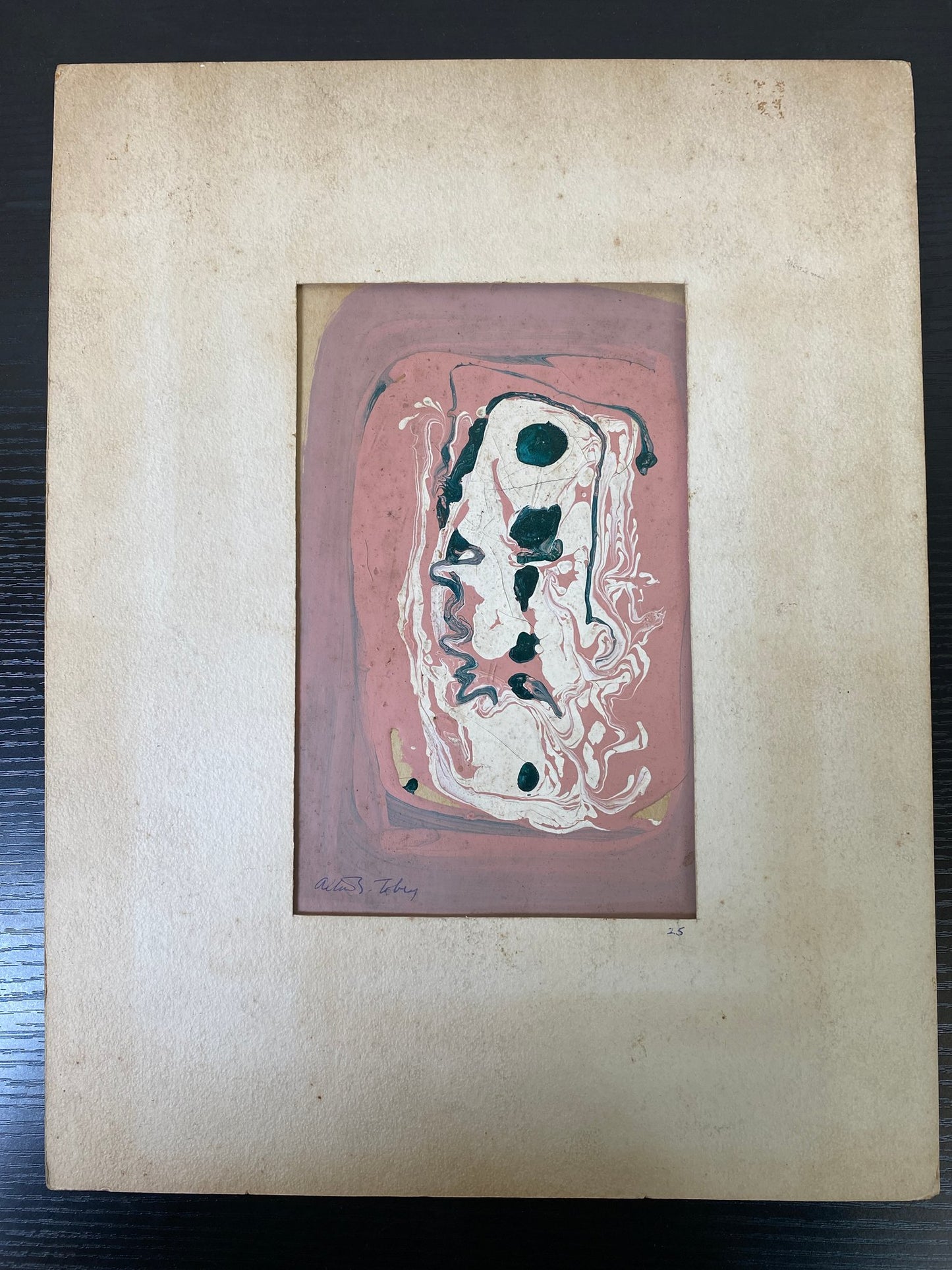 Alton S Tobey -Trippy Abstract Acrylic On Bainbridge - Untitled