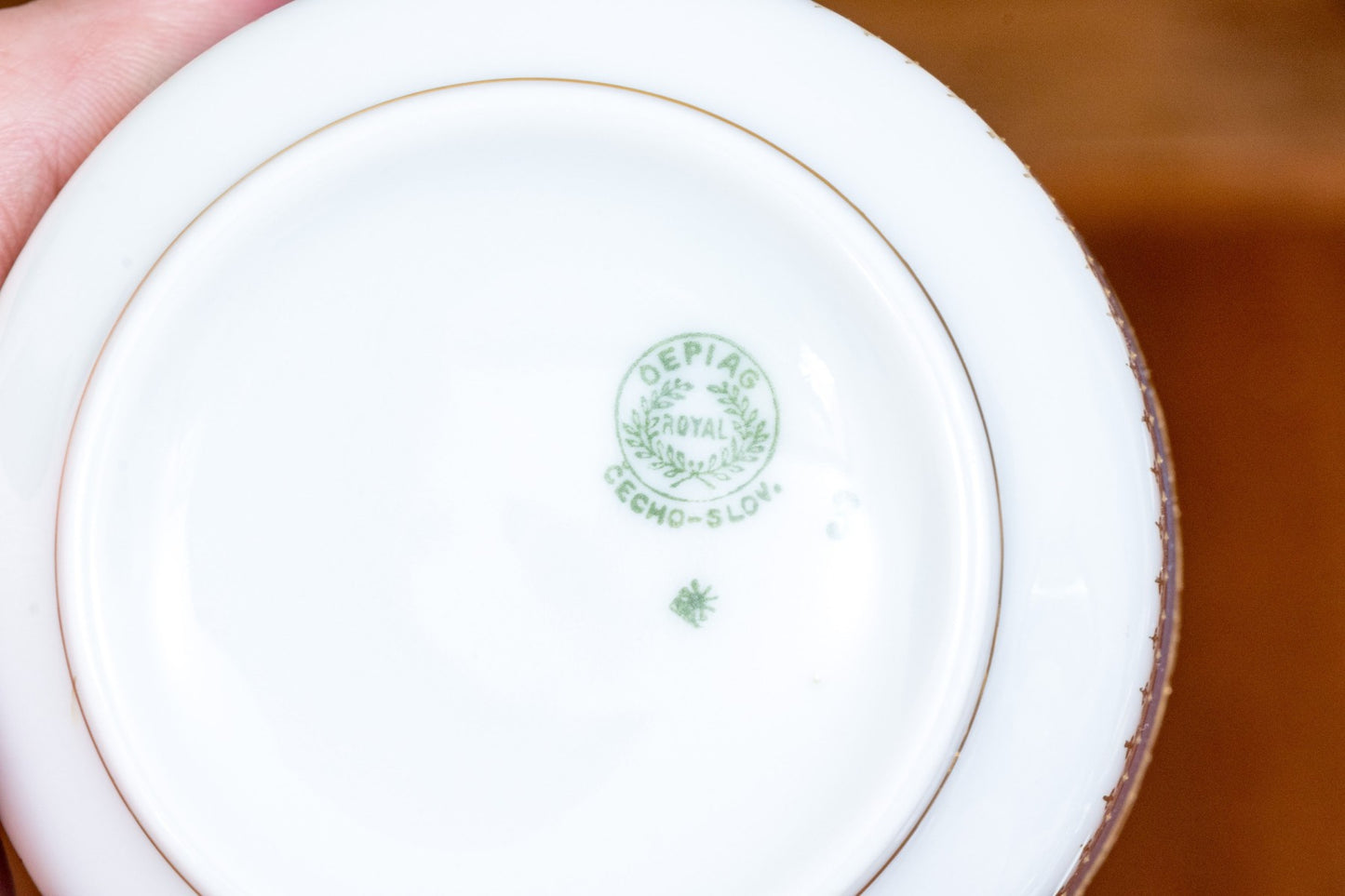 Czechoslovakian Royal Depiag Cups And Saucer