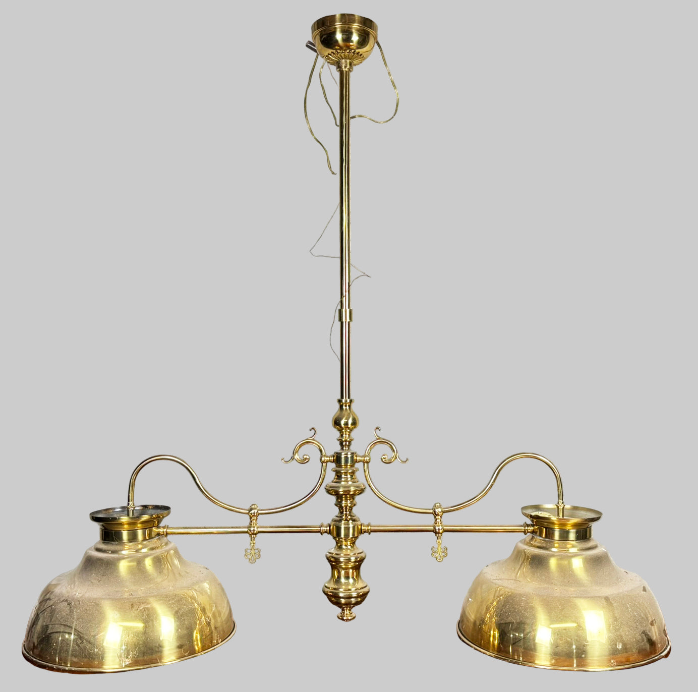 Elegant Brass Pendant Lamp (2 lights)