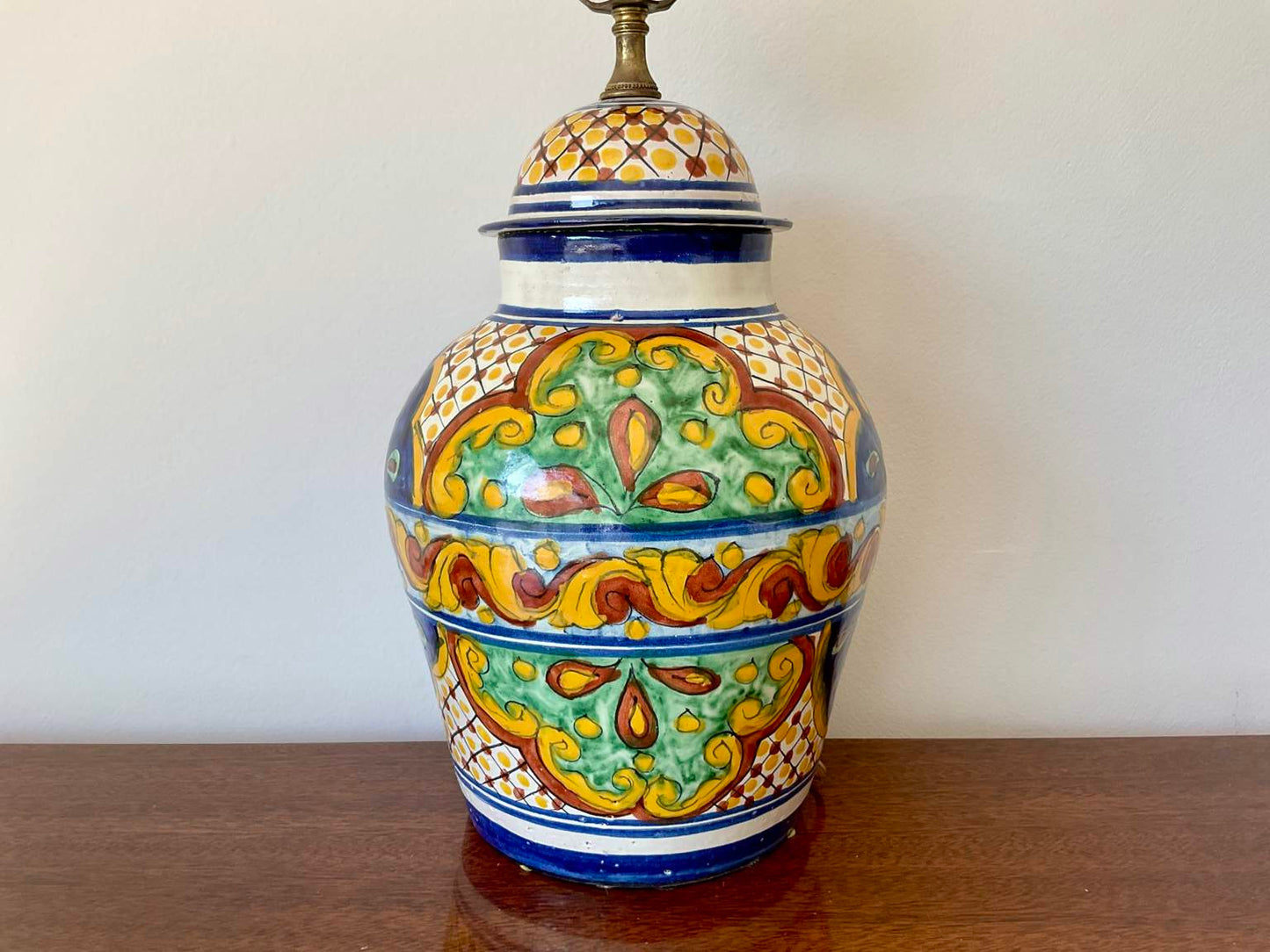 Stunning Tibor Mediano Lidded Jar Lamp