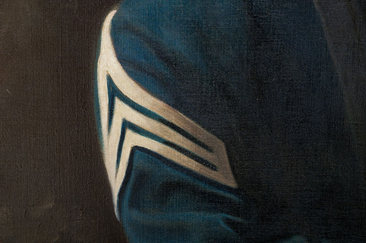 Portrait Of An Officer,Oil On Canvas, Austin Shaw (20th C.)