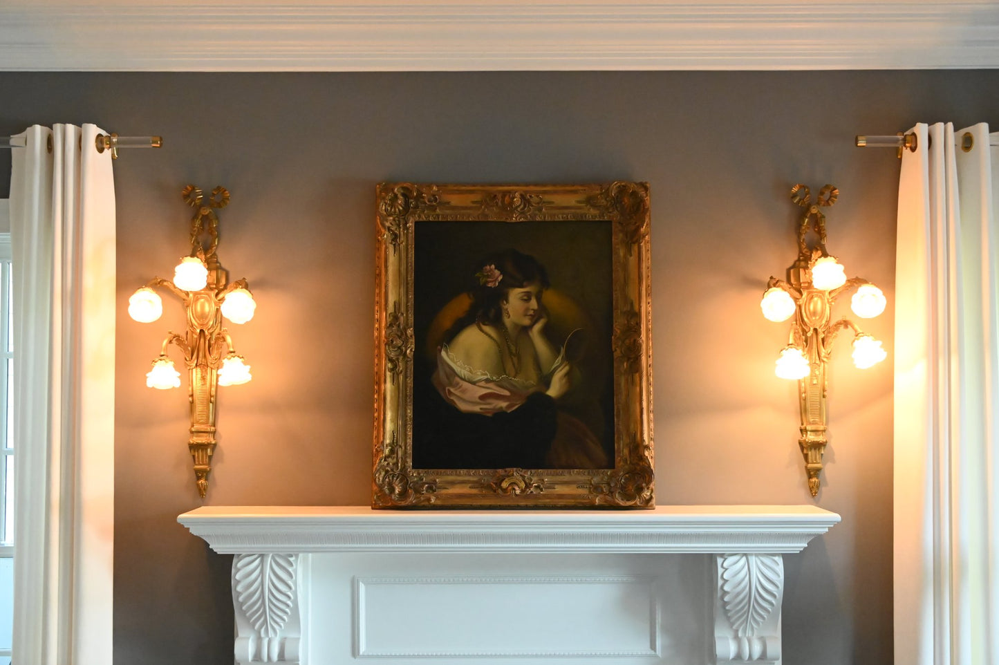 Classic Pair of Early 20th Century Louis XVI Style Sconces- A Pair