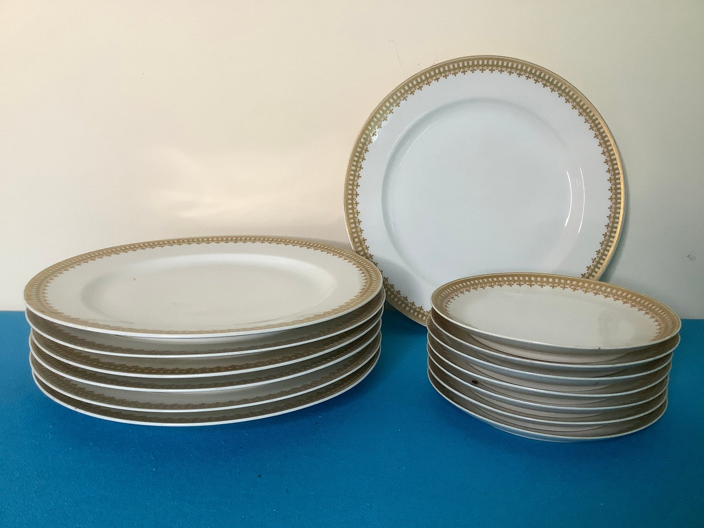 LIMOGES HAVILAND FRANCE PLATES, 6" & 10", set of 7 each