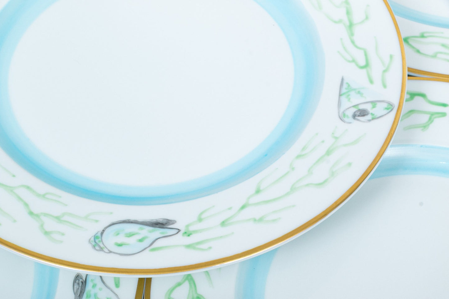 Hand Painted Limoges Salad Plates By Marie Daage, Set of 10