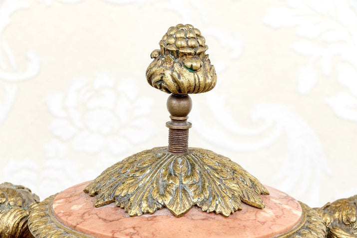 Pink Marble Athénienne, Louis XVI Style, 19th Century