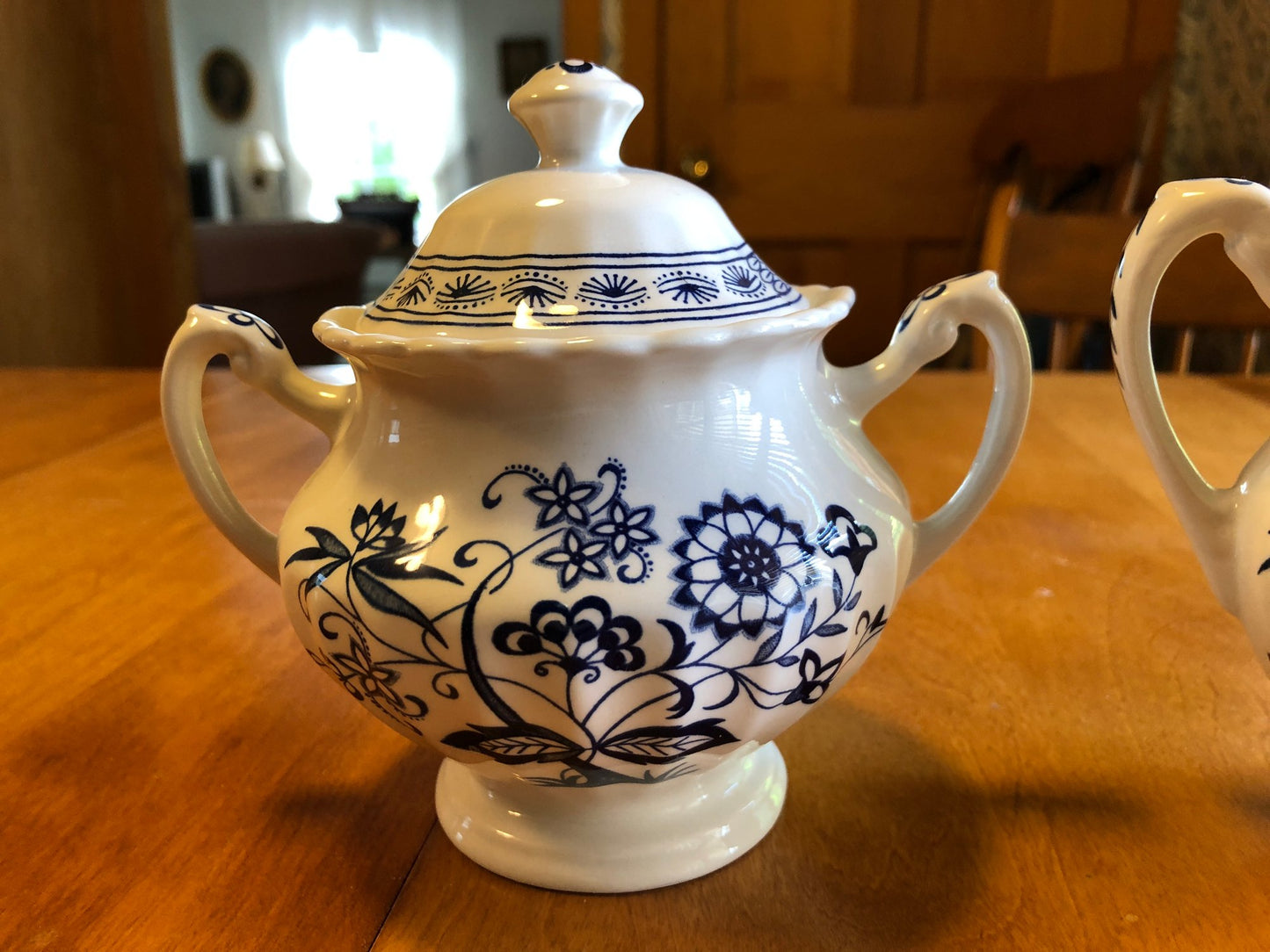 Vintage J & G Meakin England - Classic White Sugar & Creamer