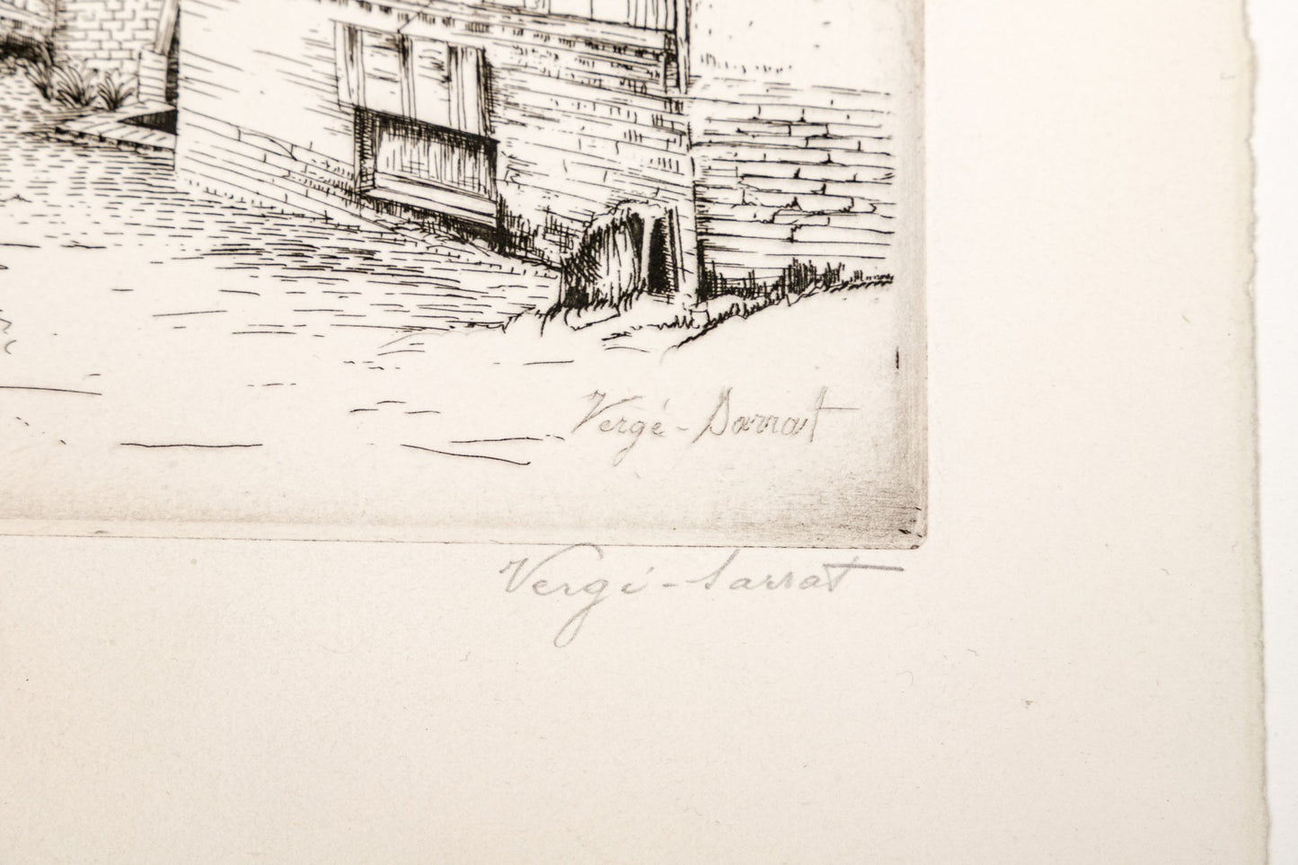 HENRI VERGE-SERRAT (BELGIAN, 1880-1966) ETCHING ON PAPER