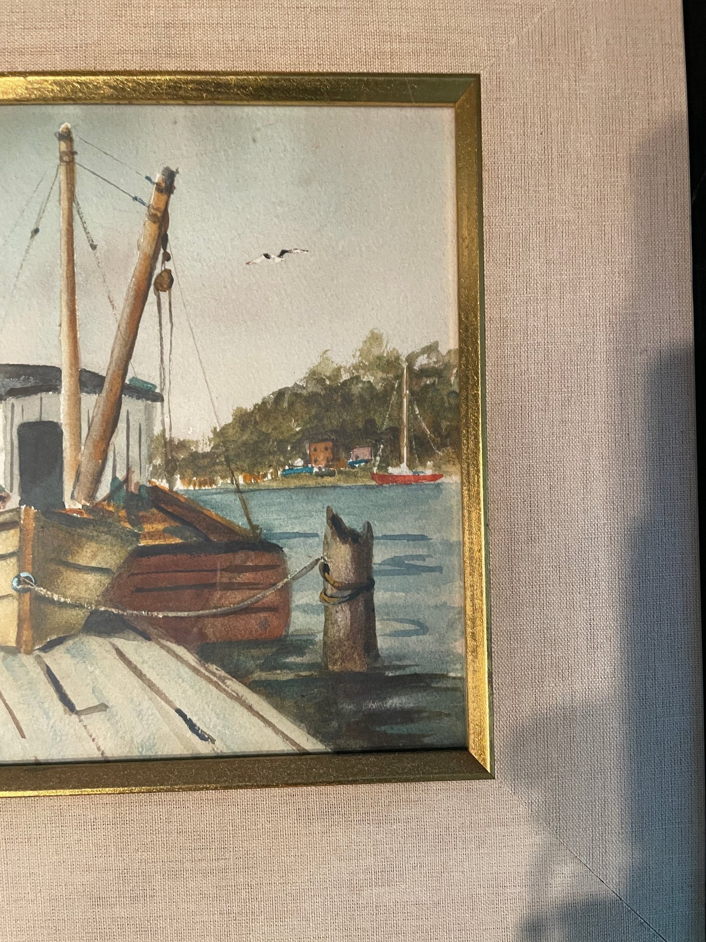 EDWIN KANE (American 20th C), Harbour