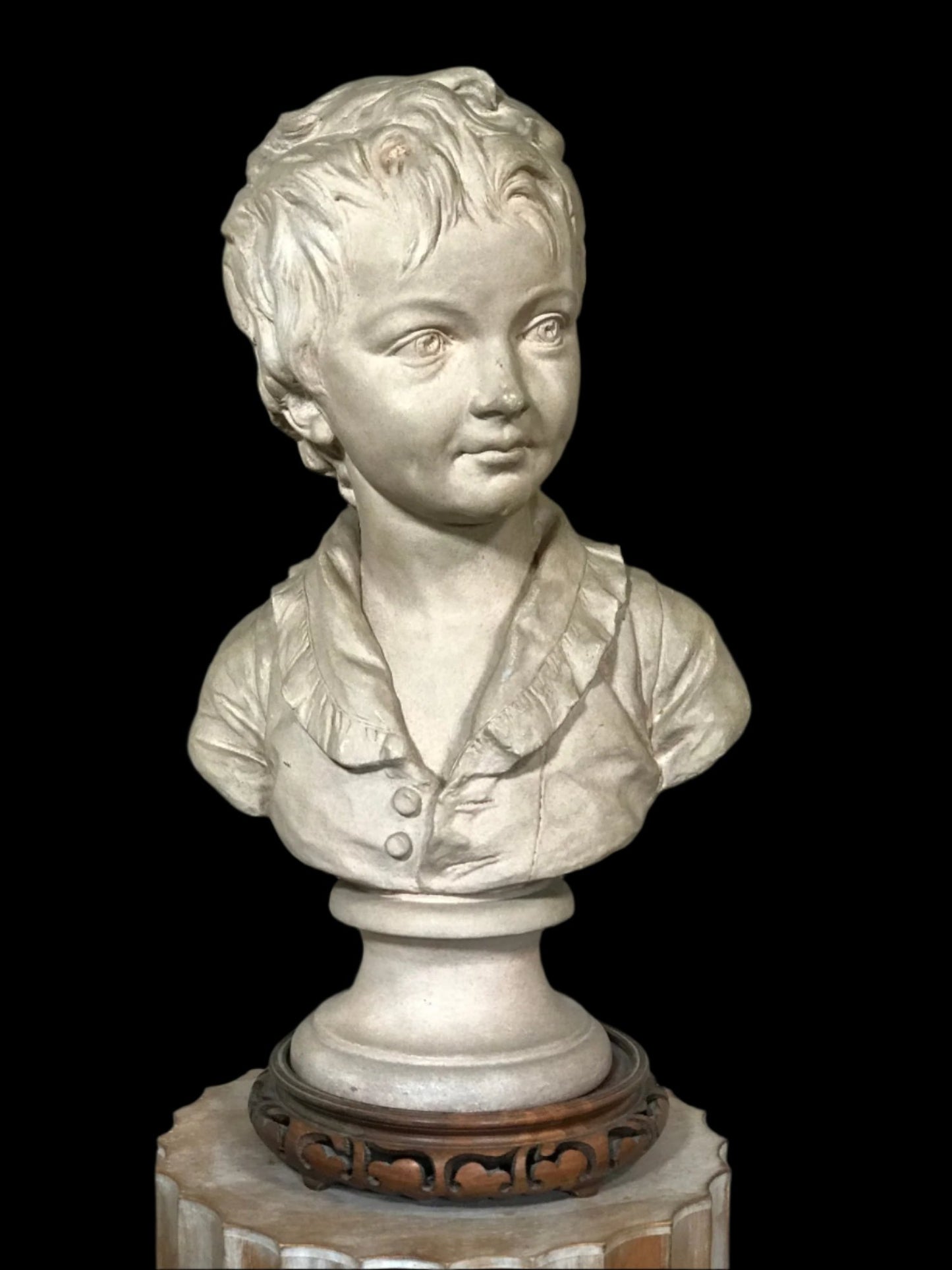 Vintage Terracotta Bust of Alexandre Brongniart As Child