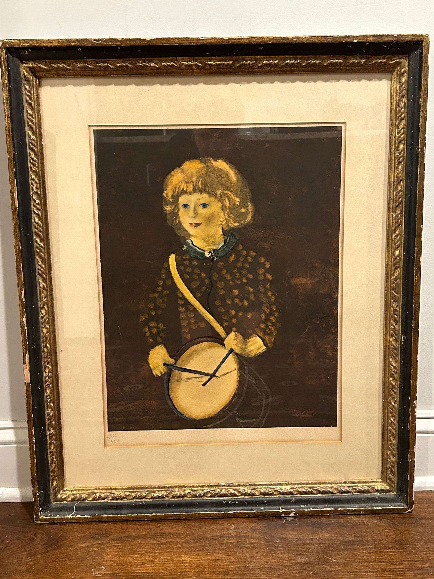 Andre Derain Hand Numbered Lithograph - "Little Girl With Drum"