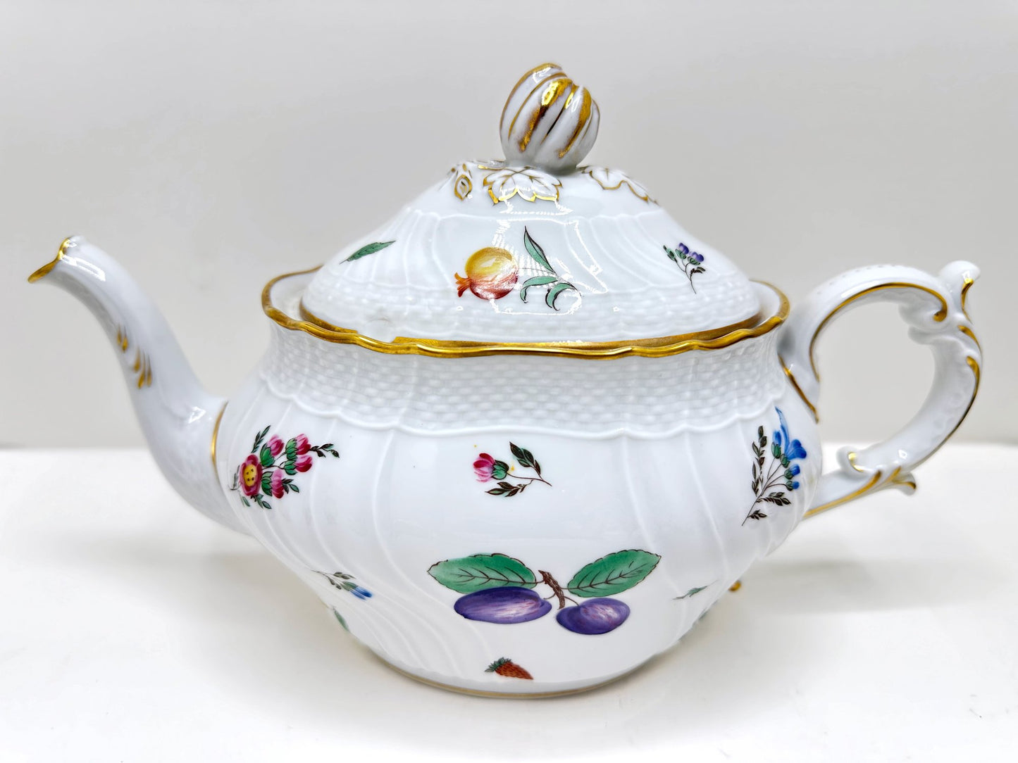 Vintage Italian Richard Ginori Fruits Perugia Tea Set