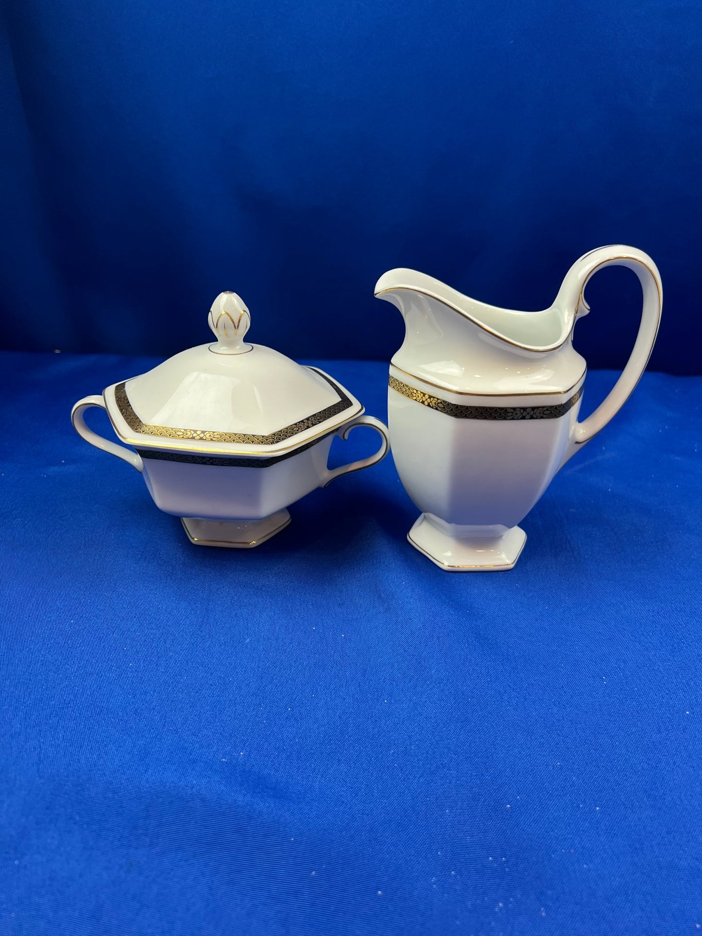 Bavarian Porcelain Sugar & Creamer