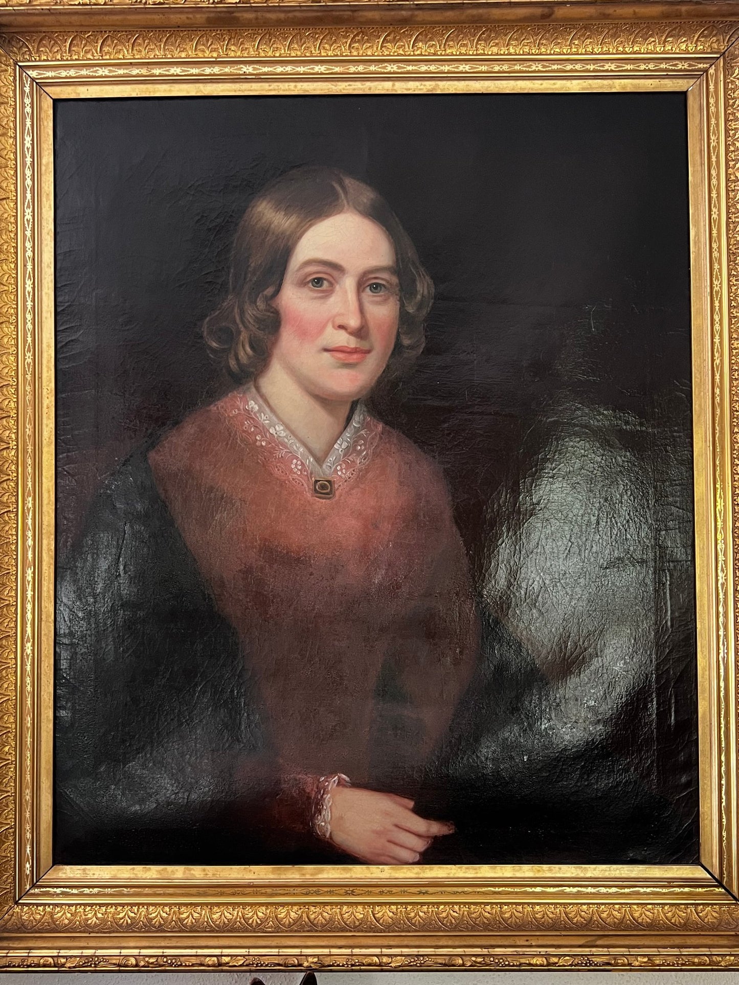 Victorian Portrait of a Woman, oil on canvas