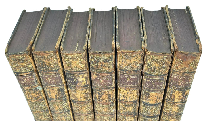 The Works Of Francis Beaumont And John Fletcher, 7 Volumes, Printed 1711.