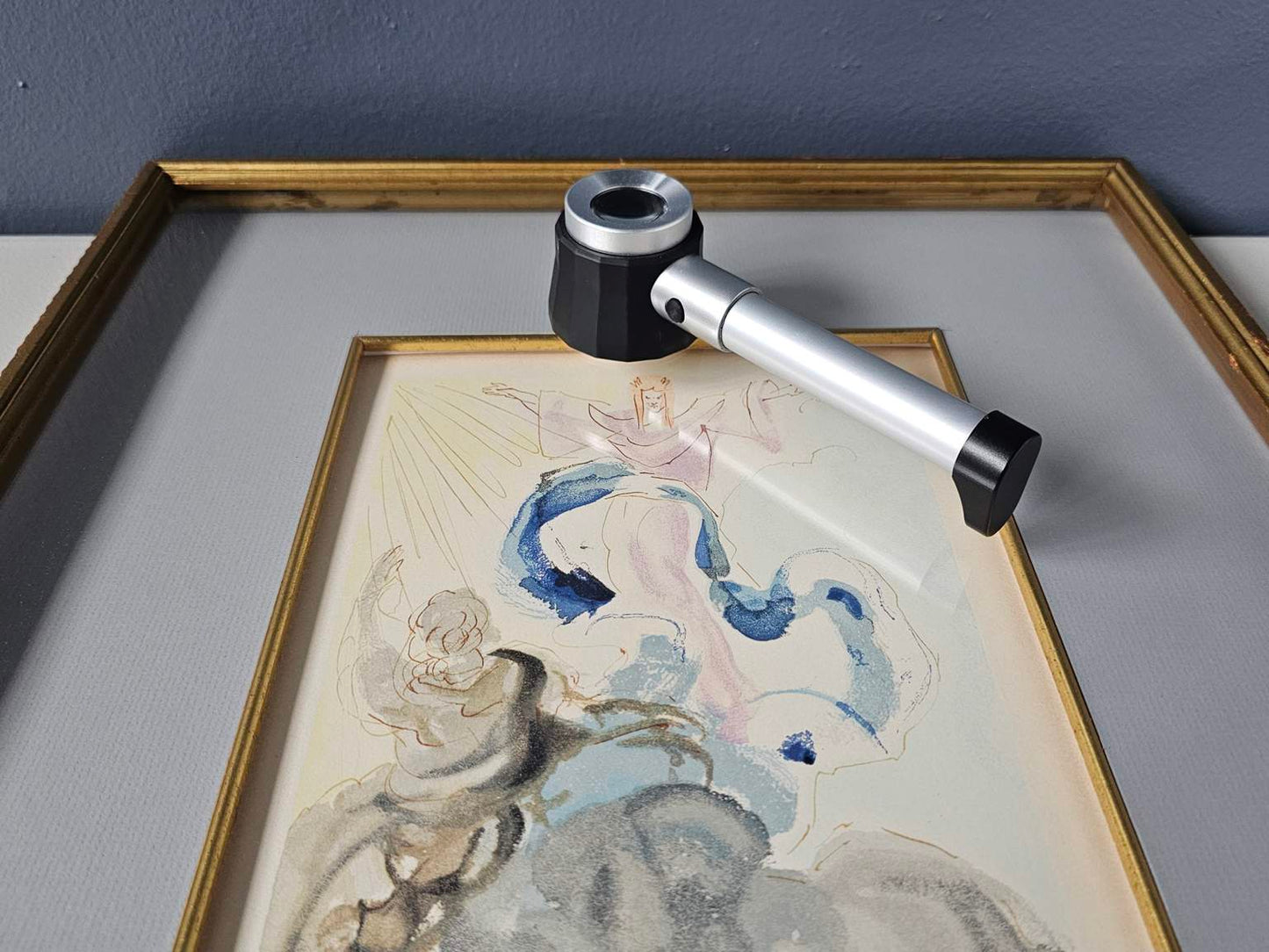 Original 1963 Pencil Signed Salvador Dali (Spain 1904-1989) 21/150 "Piccarda Donati" Woodcut Print