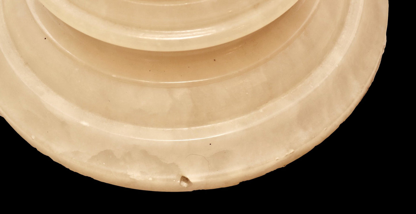 Two Stunning Alabaster Pedestals