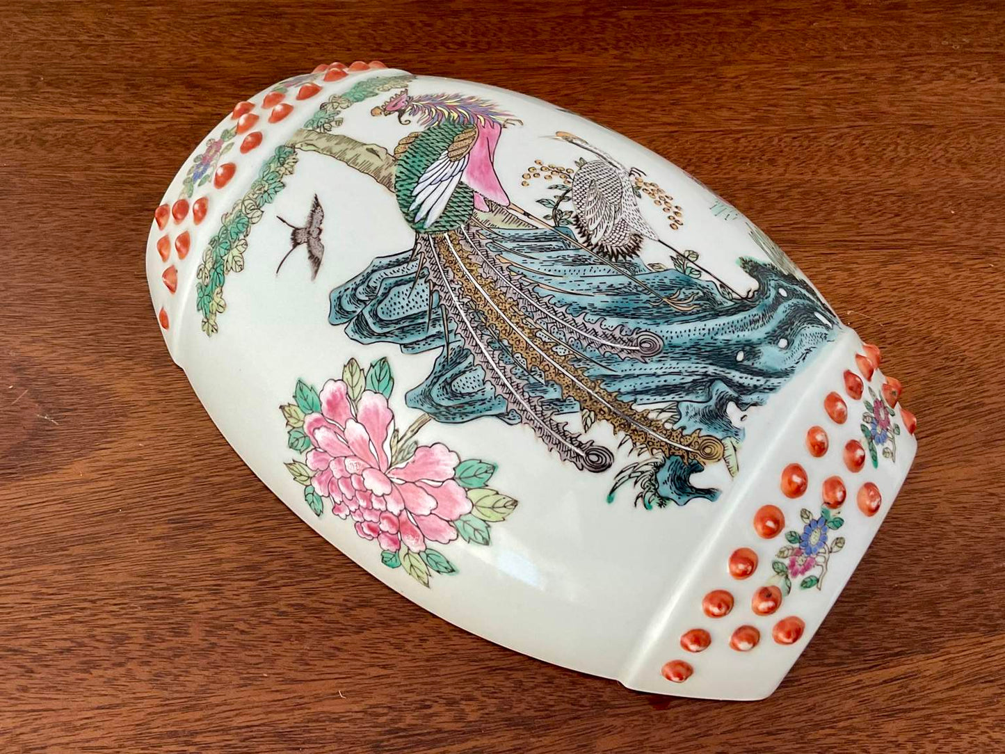 Vintage Chinese Porcelain Wall Planter