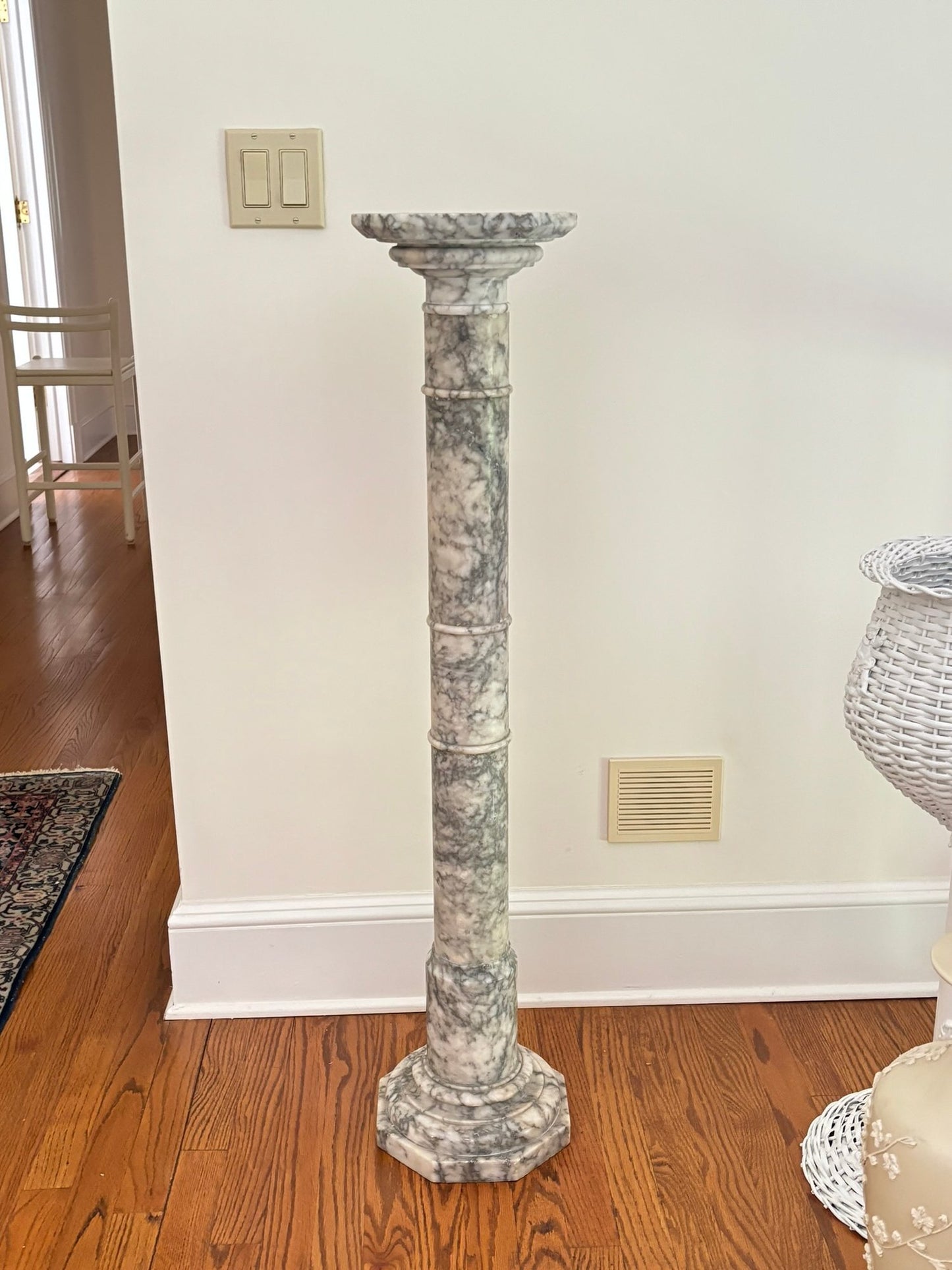 Large Vintage Marble Column Pedestal