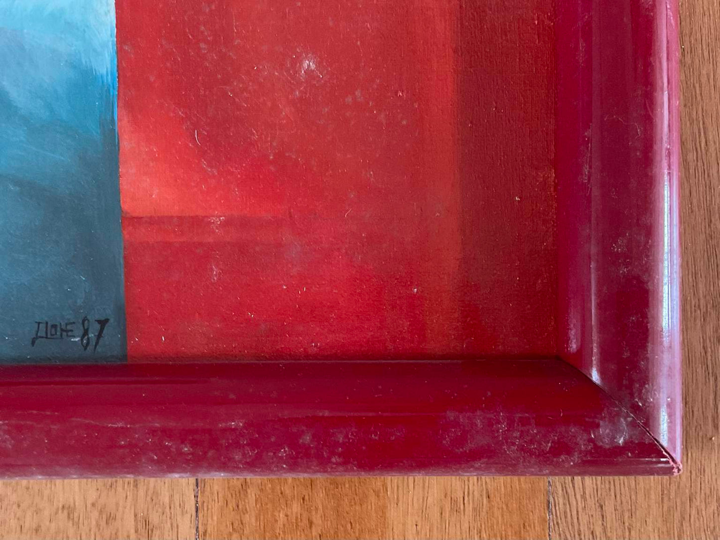 Post Modern Oil on Canvas, Signed