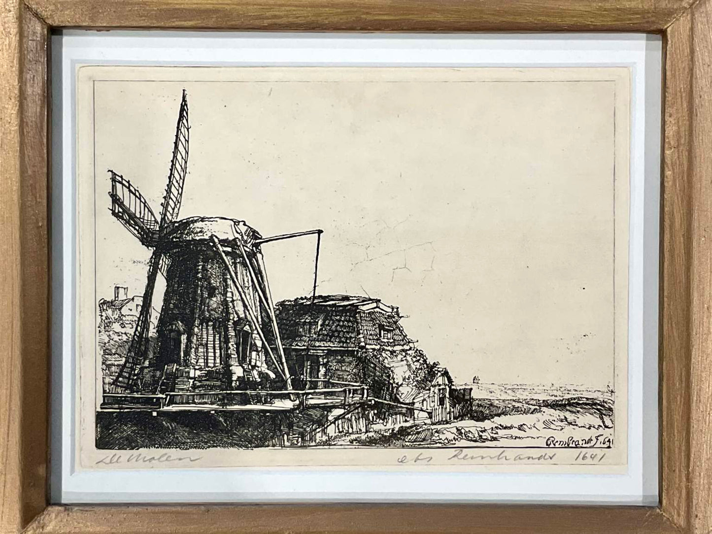 Rembrandt van Rijn (Dutch, Leiden 1606–1669 Amsterdam), The Windmill, Etching