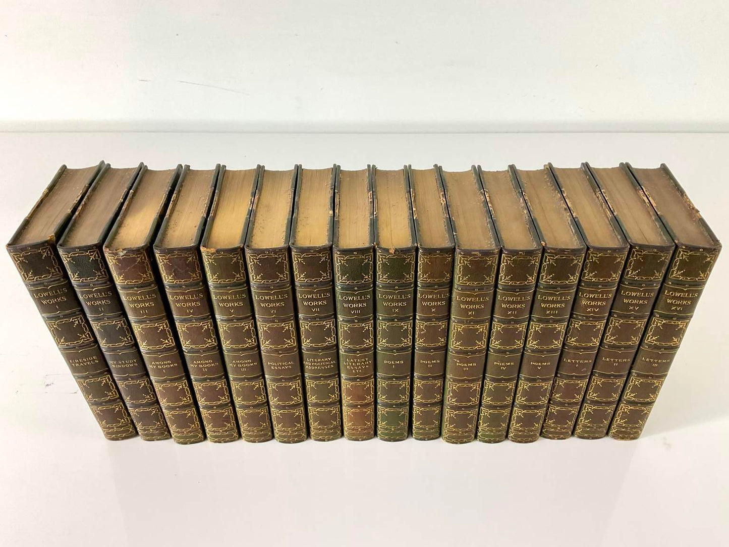 James Russel Lowell Complete Works, 16 Volume Set, 1904