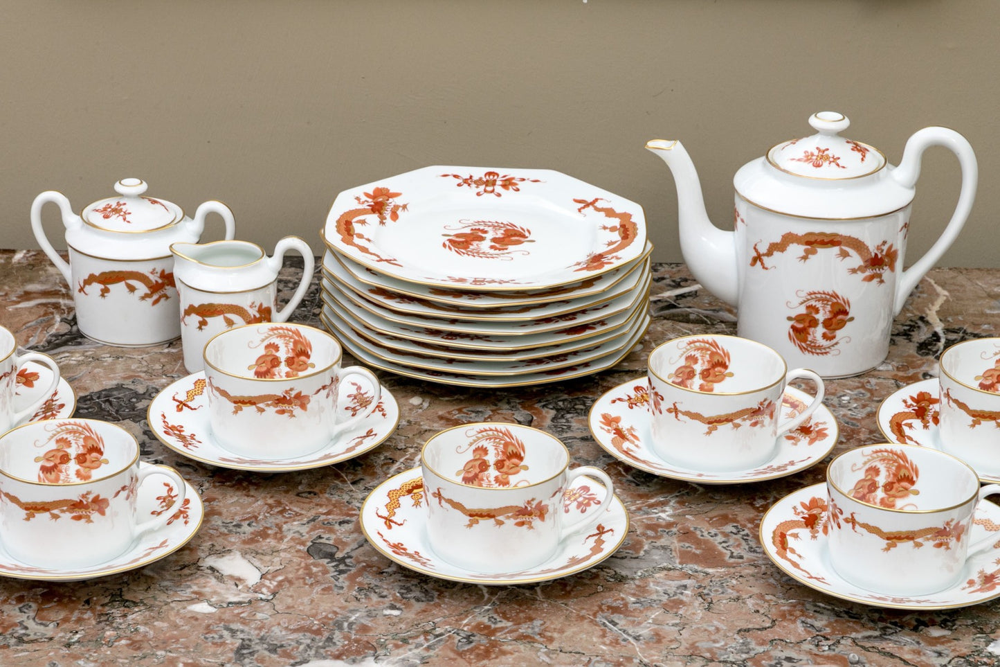 Raynaud French Limoges Porcelain Coffee Service