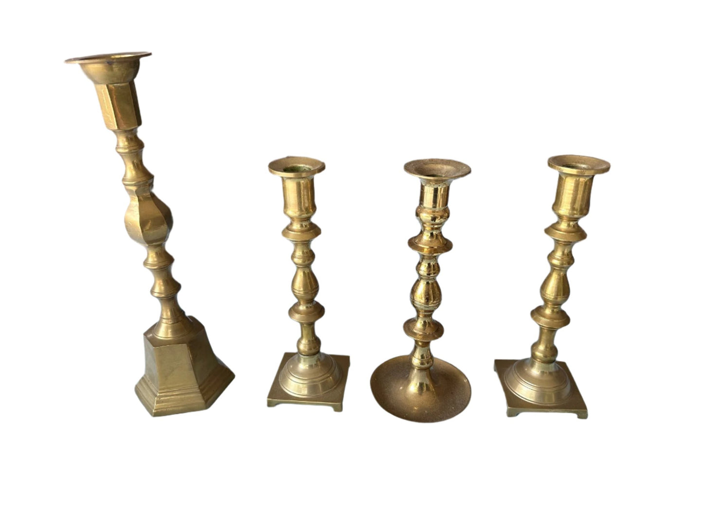 Brass Candlesticks 4 pcs